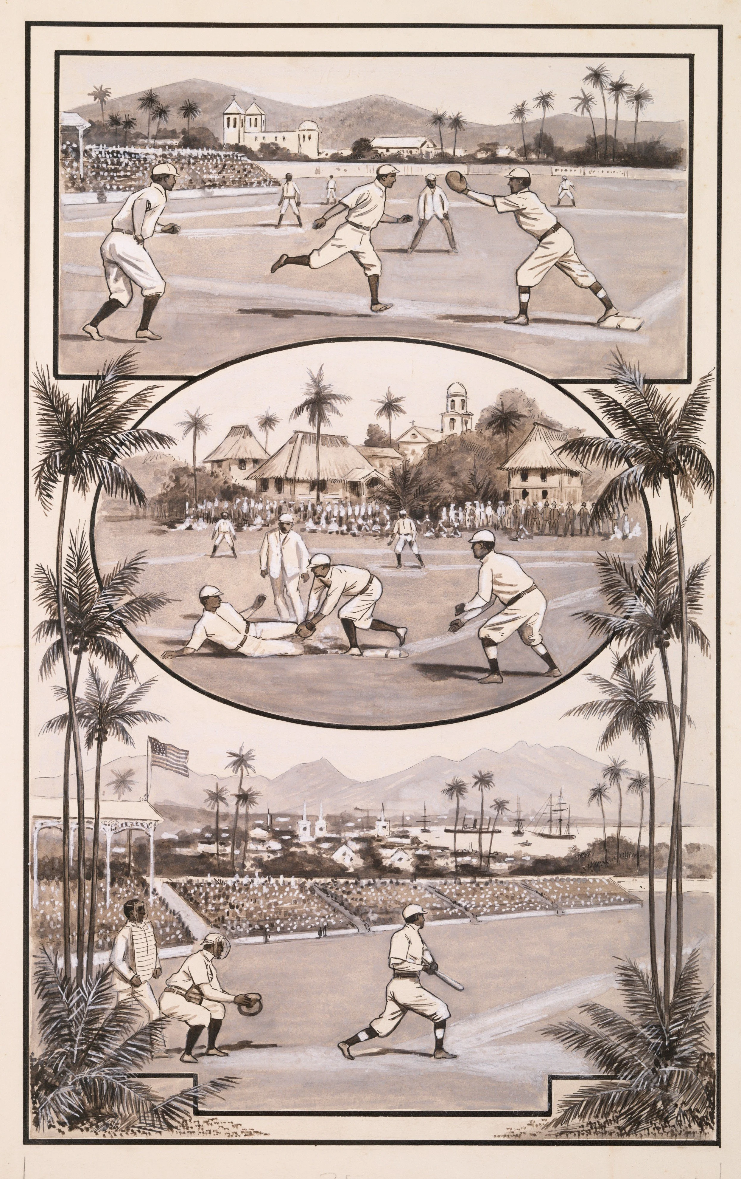 The Miriam and Ira D. Wallach Division of Art, Prints and Photographs: Photography Collection, The New York Public Library. "Baseball in our insular possessions. Porto Rico -- Philippines -- Hawaii" New York Public Library Digital Collections. Access