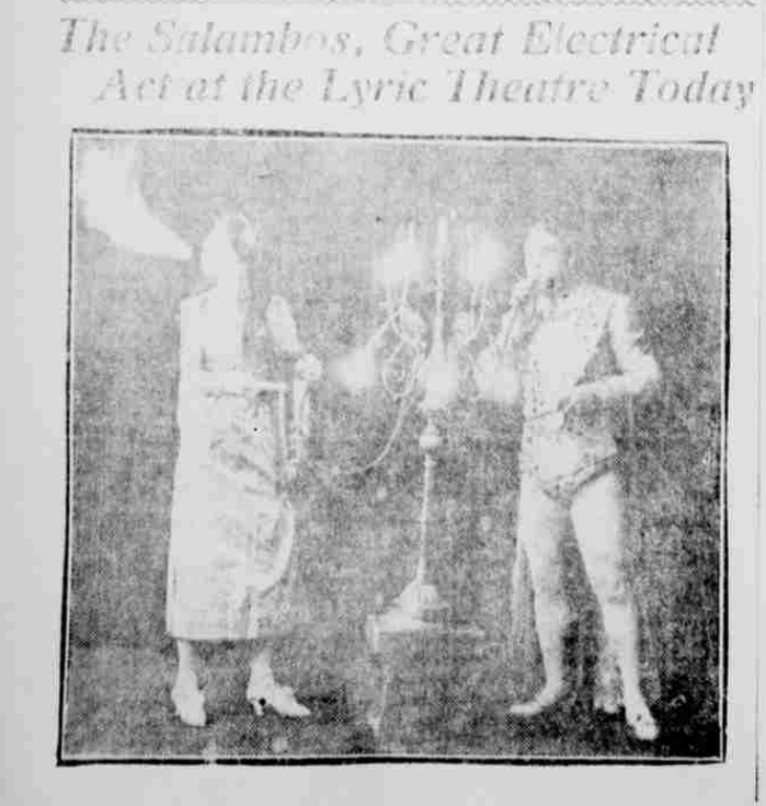 Elre and Erle Salambo, Tusla World, 16 March 1913. Image created by the Library of Congress. Public domain.