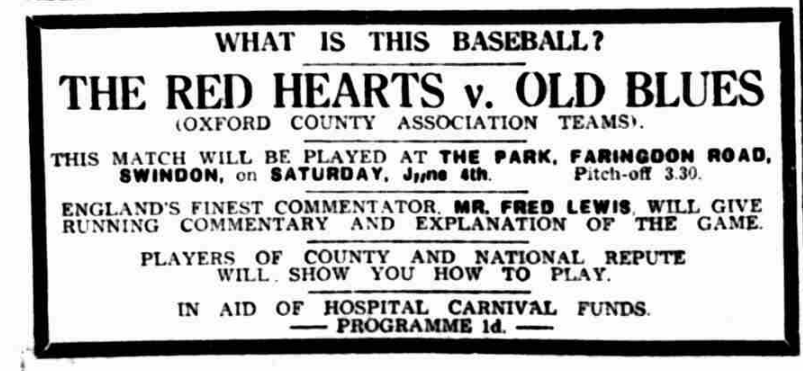 Fred Lewis and the Chipping Norton teams in Wiltshire. North Wiltshire Herald, 3 June 1938. Image created by the British Library Board. No known copyright holder.