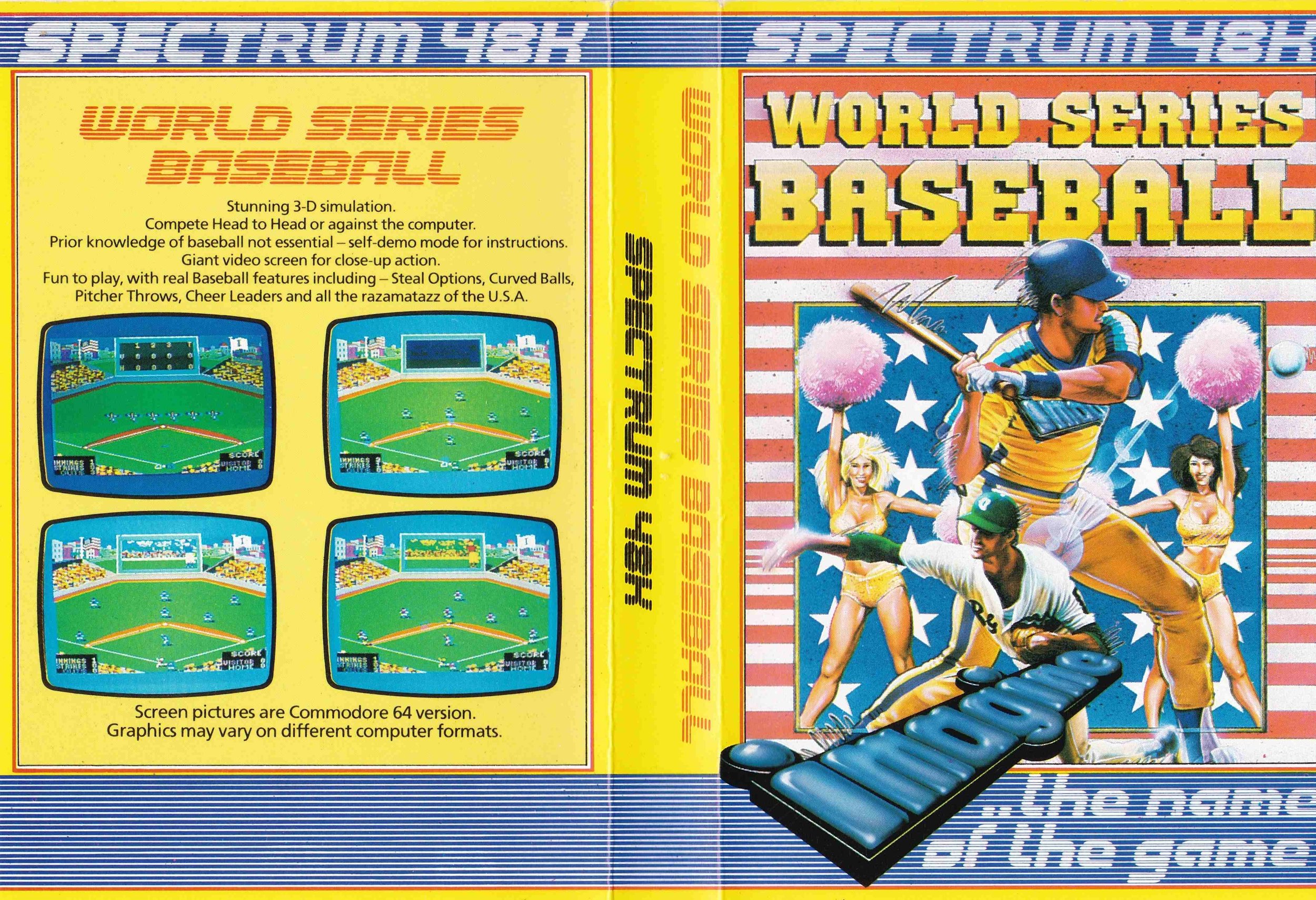 World Series Baseball for ZX Spectrum, 1985. Author's own collection