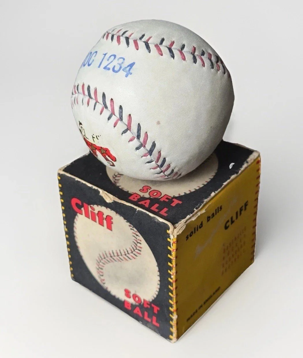 Jabez Cliff softball. Author's own collection.