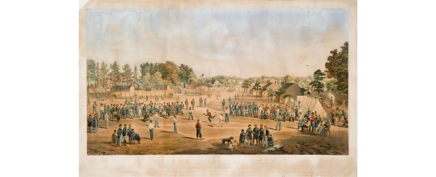 Otto Boetticher, Union Prisoners at Salisbury, North Carolina. Lithograph. New York: Sarony, Major & Knapp, 1863. Image created by the Library of Congress. Public domain.
