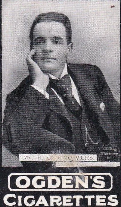 R.G. Knowles. Ogden's cigarette card. Author's own collection.