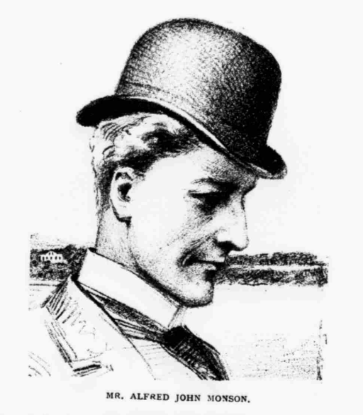 Alfred John Monson. Pall Mall Bulletin, 14 September 1893.  Imaged created by the British Library Board. No known copyright holder.