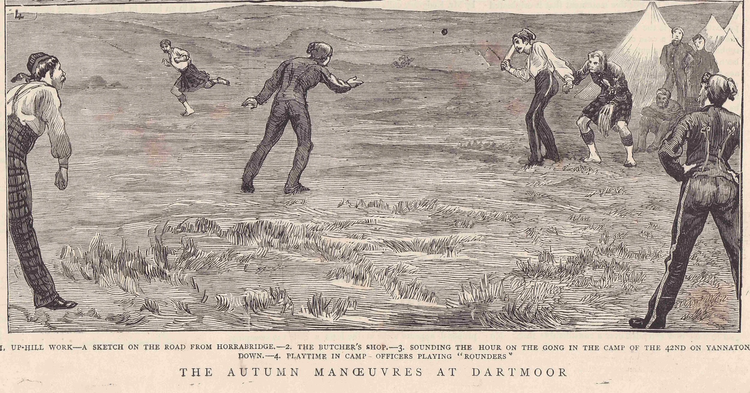 The Autumn Manoeuvres at Dartmoor, Graphic, 16 August 1873. Author's own collection.