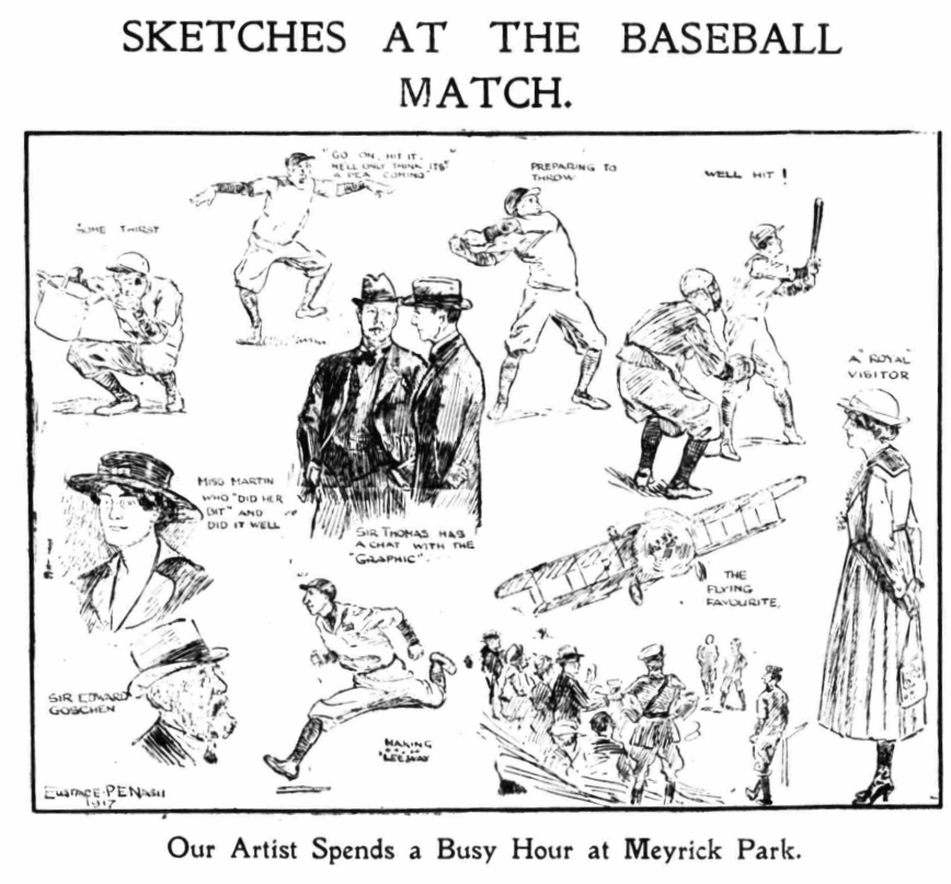 Cartoon, Eustace P.E. Nash, Bournemouth Graphic, 5 October 1917.  Image created by the British Library Board. No known copyright holder.