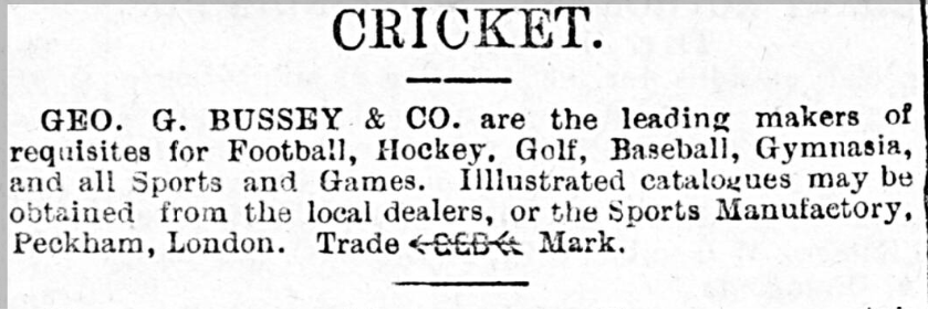 Geo. G. Bussey & Co., St Helen's Examiner, 18 August 1894.  Image created by the British Library Board. No known copyright holder.