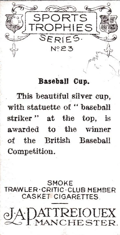 1920s Patrreiouex Cigarettes Card, showing Ley Cup. Author's own collection.