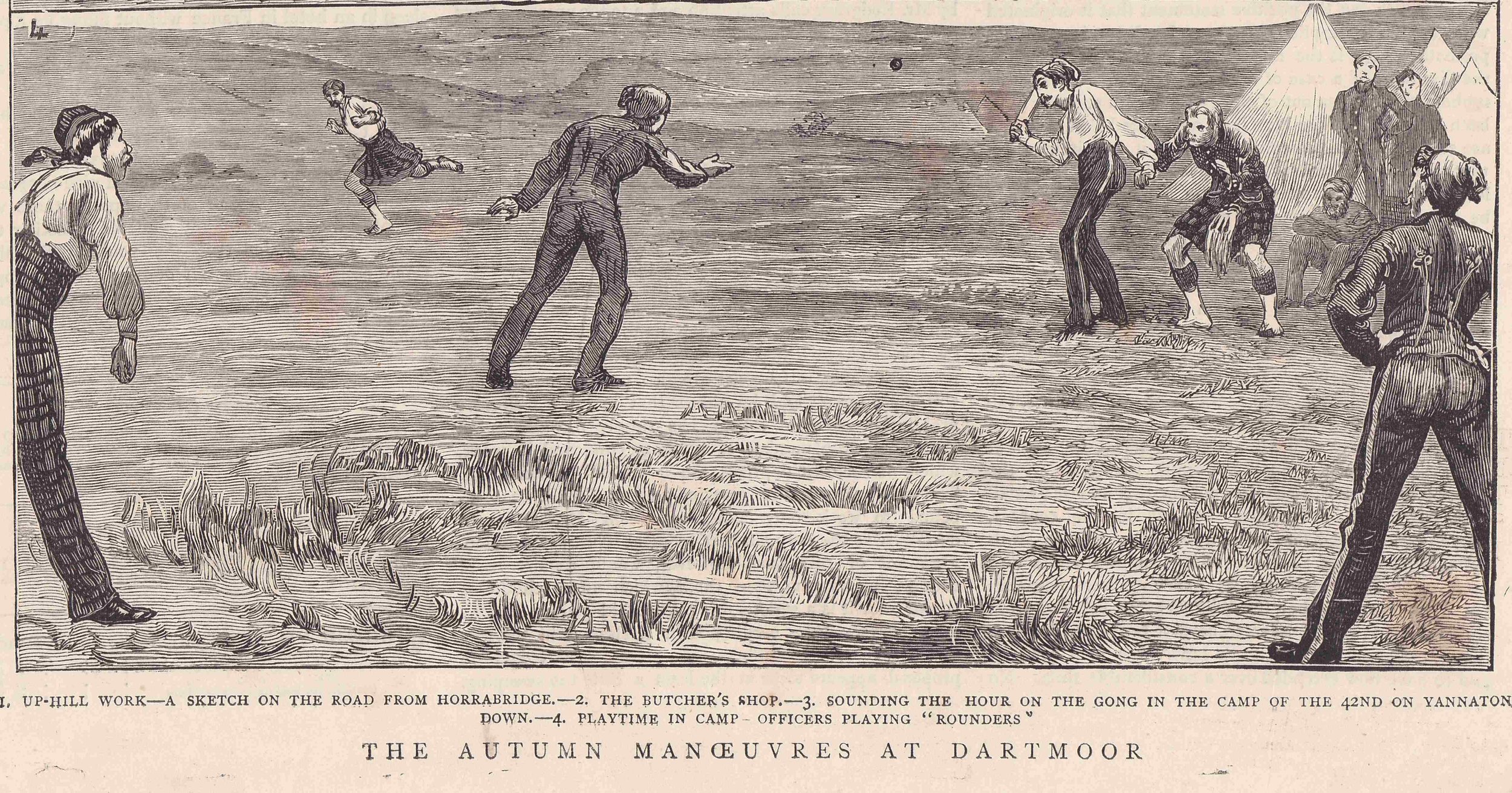 The Autumn Manoeuvres at Dartmoor, The Graphic, 16 August 1873, 1. Author's own collection.