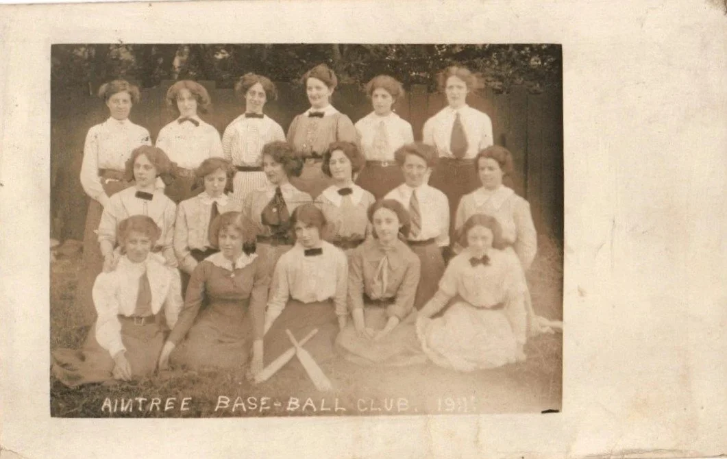 Aintree Base-Ball Club (Liverpool), 1911. Postcard. Author's own collection.