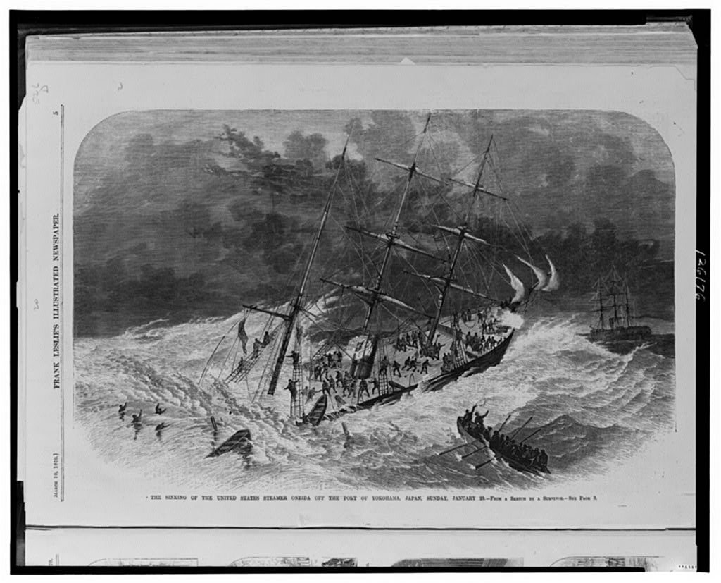 The Oneida Disaster, 1870. Image created by the Library of Congress. Public domain.