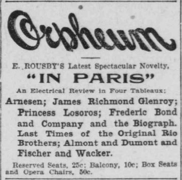 "Princess Losoros", San Francisco Call, 17 September 1903.  Image created by the Library of Congress. Public domain.
