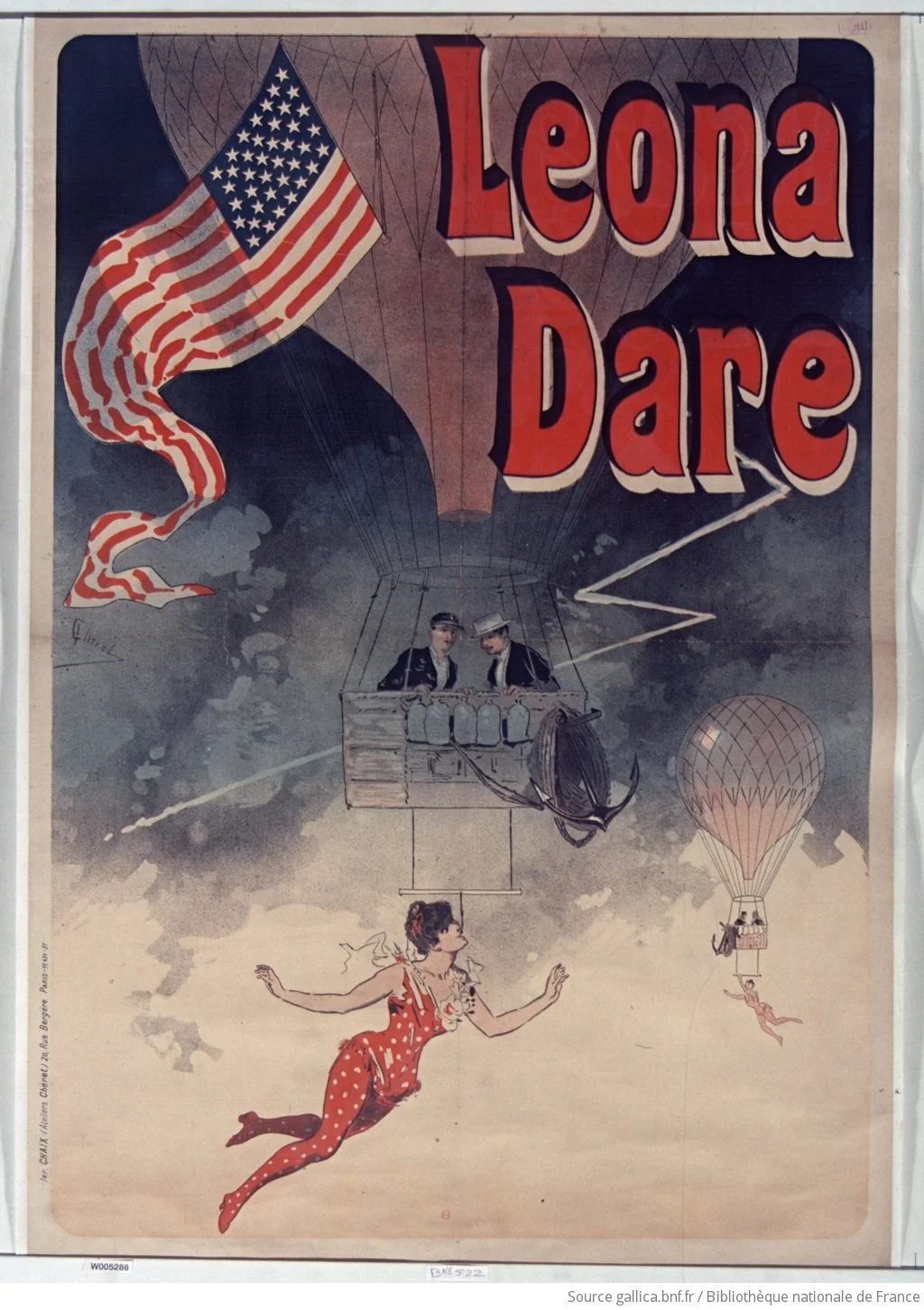 Miss Leona Dare, poster by Jules Chéret. Public domain. Digital Collection of the French National Library. https://gallica.bnf.fr/accueil/fr/html/accueil-fr