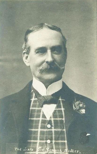 Samuel Sadler 'the Francis Ley of the Middlesbrough baseball scene'. Postcard, public domain.