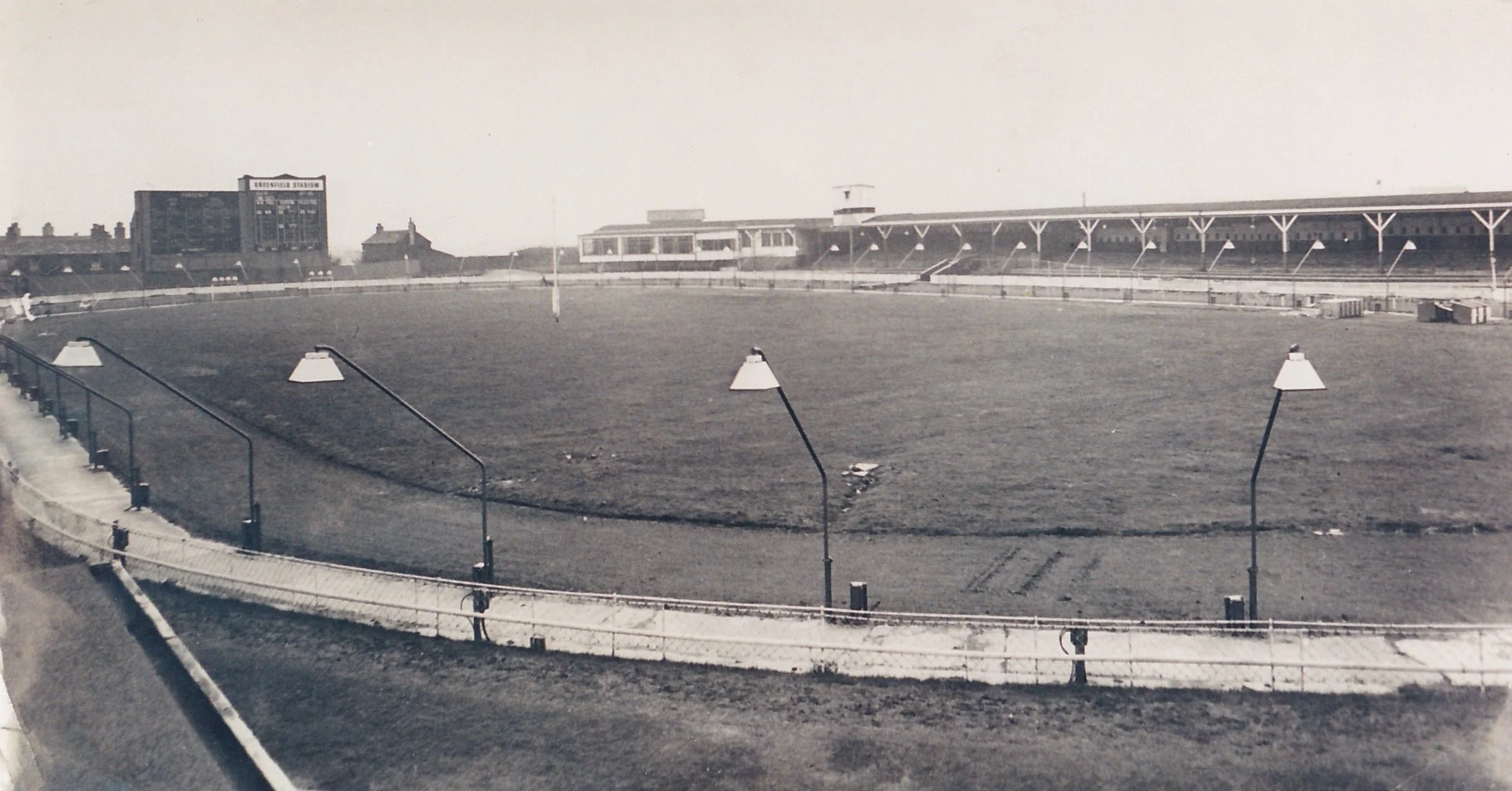 Greenfield Greyhound Stadium, Bradford. Image created by wikipedia. Public domain.