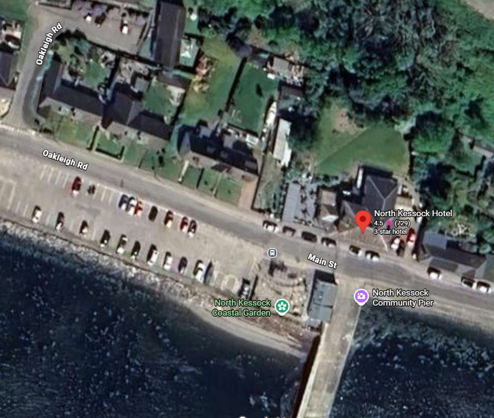 North Kessock ferry landing today (2026). Google Earth.