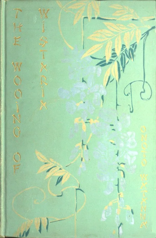 Onoto Watanna, The Wooing of Wistaria (1902). Image created by Project Gutenberg. Public domain.