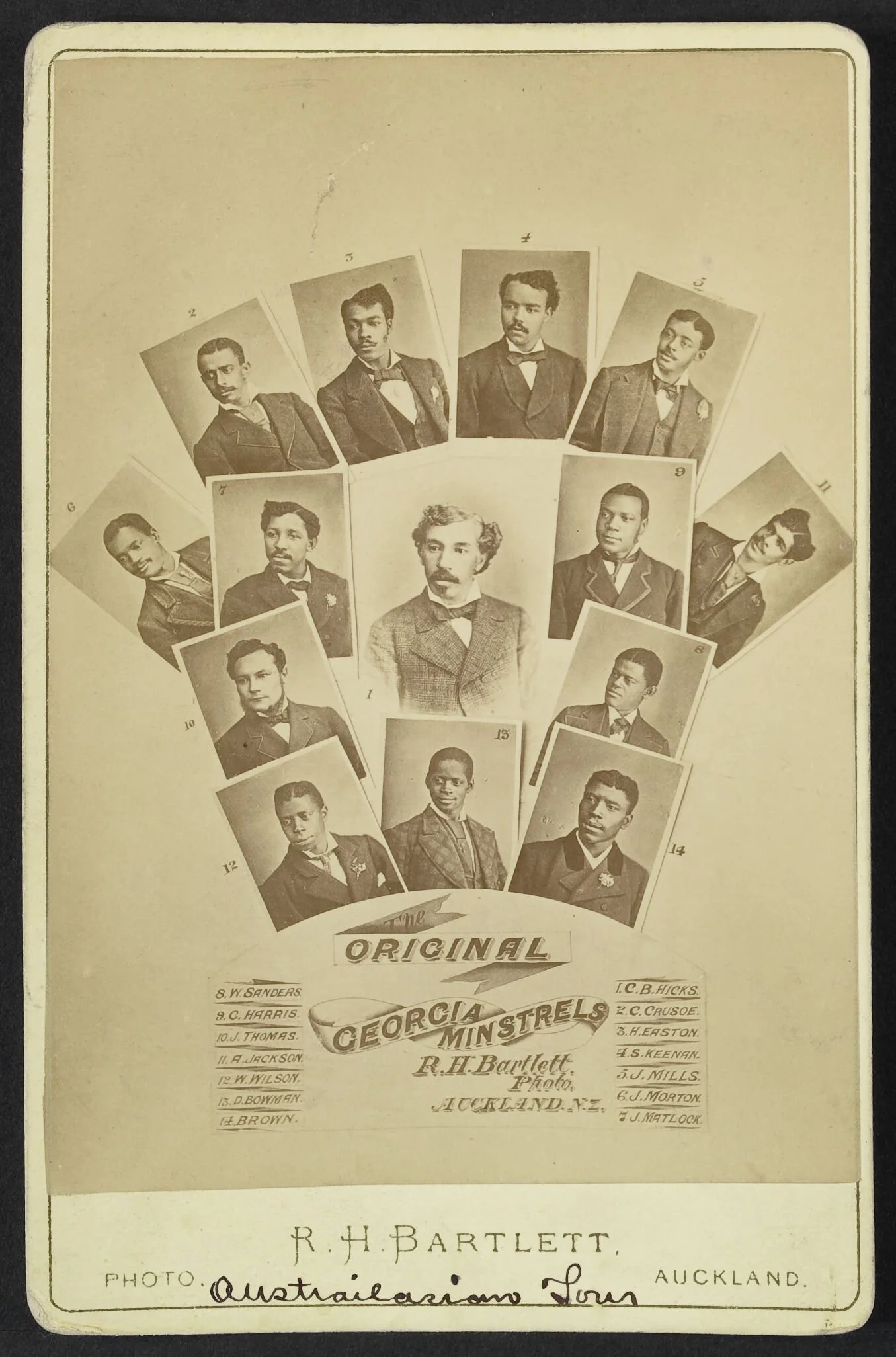Hick's Georgia Minstrels. Harvard Theatre Collection TCS_1.440. Public domain.