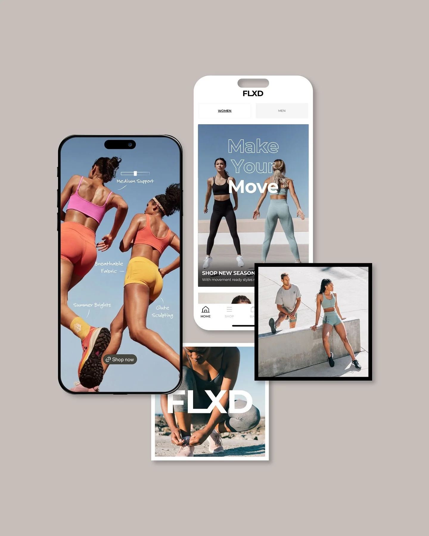 Make Your Move with the new Summer activewear collection from FLXD. 

Highlighting performance-driven styles and new fabric technologies, the new campaign champions pushing limits with products that support your every step. 

Our services included:
-