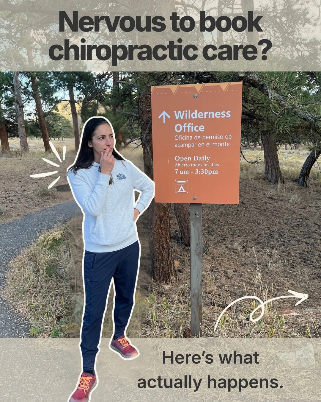 Nervous to book chiropractic care? Totally fair!

A first visit anywhere can feel like a lot, especially when you don&rsquo;t know what to expect. So we made this little walk-through to help ease your nerves (see what we did there? 😉). Whenever you&