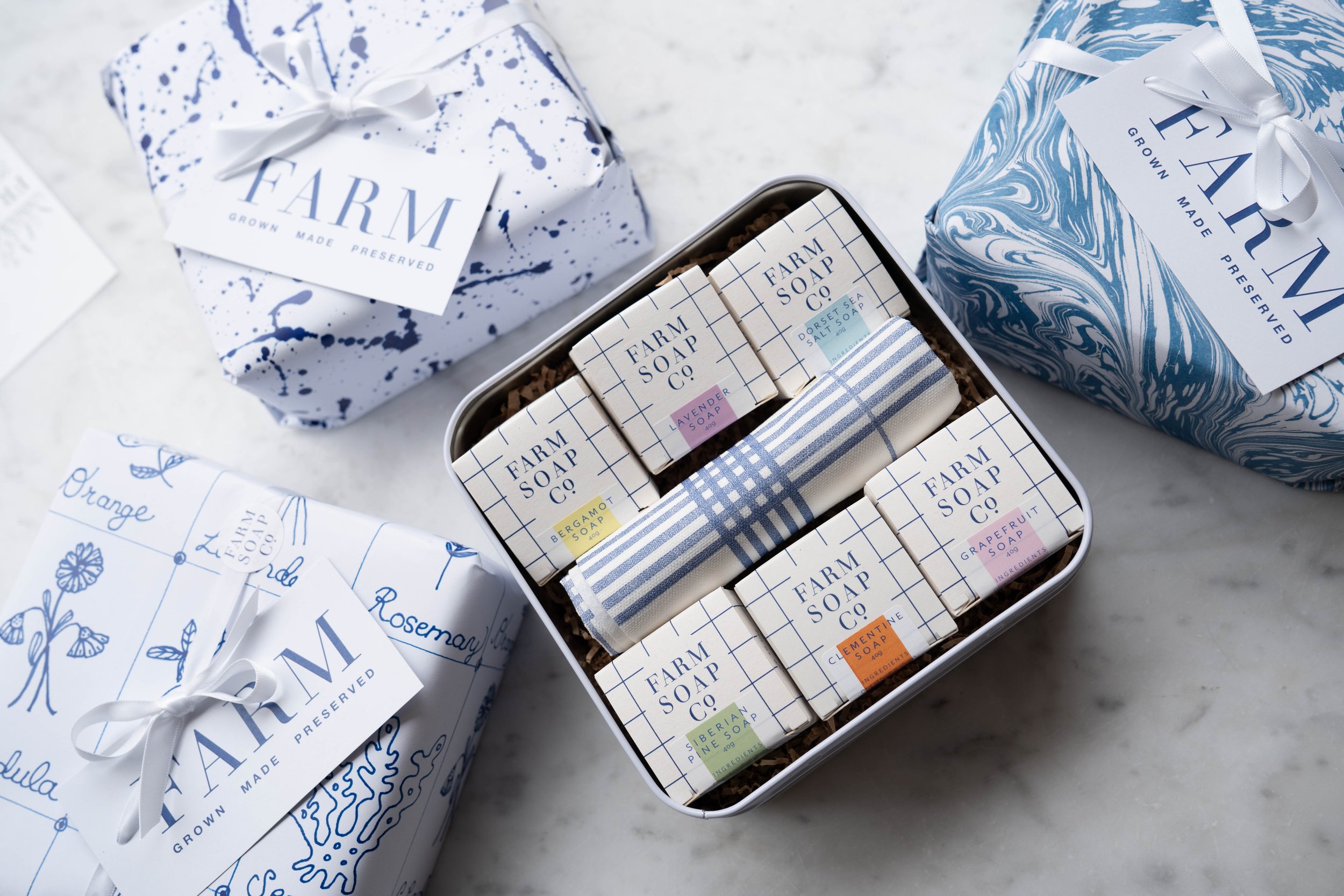 Six large soaps gift set