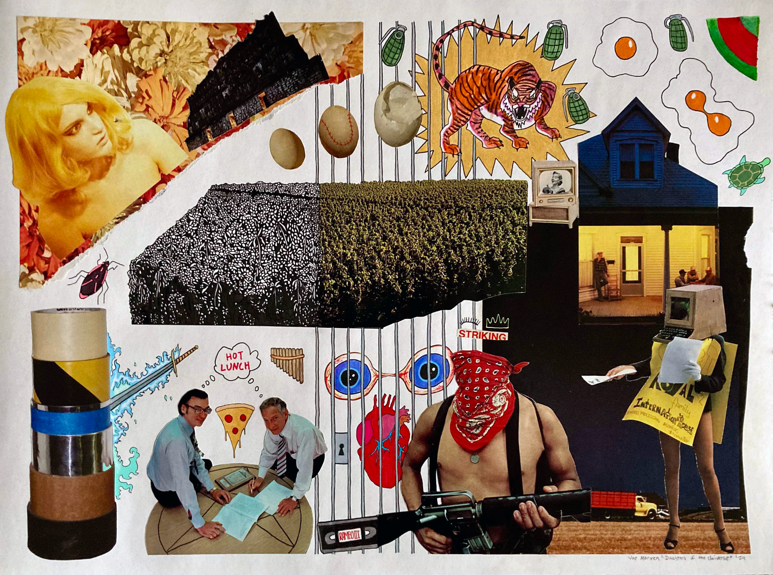 Disasters Of The Universe
18 x 24
Mixed media on paper 2024