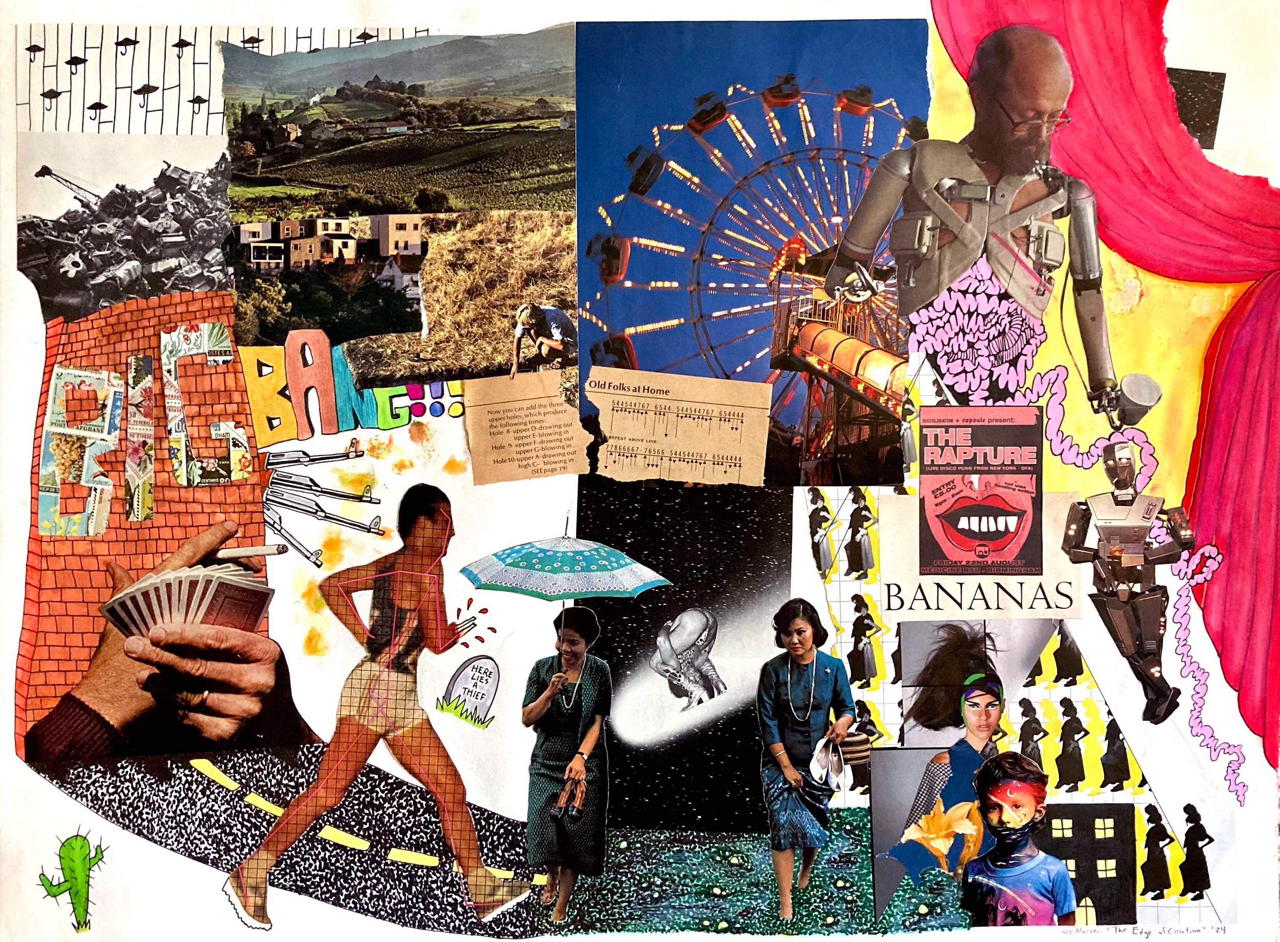 The Edge Of Creation (Big Bang Bananas)
18 x 24
Mixed media on paper 2024