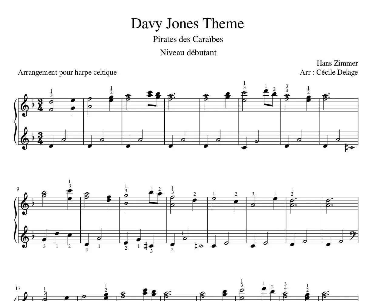 Davy Jones thème - Pirates des Caraïbes