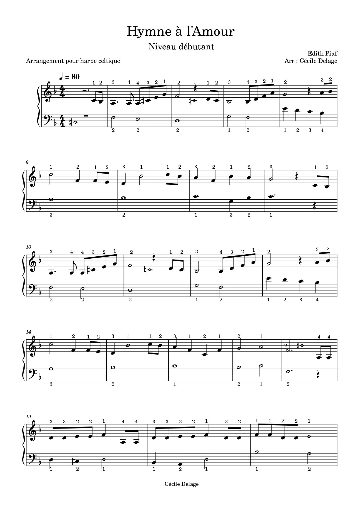 Hymne à l'amour - Édith Piaf