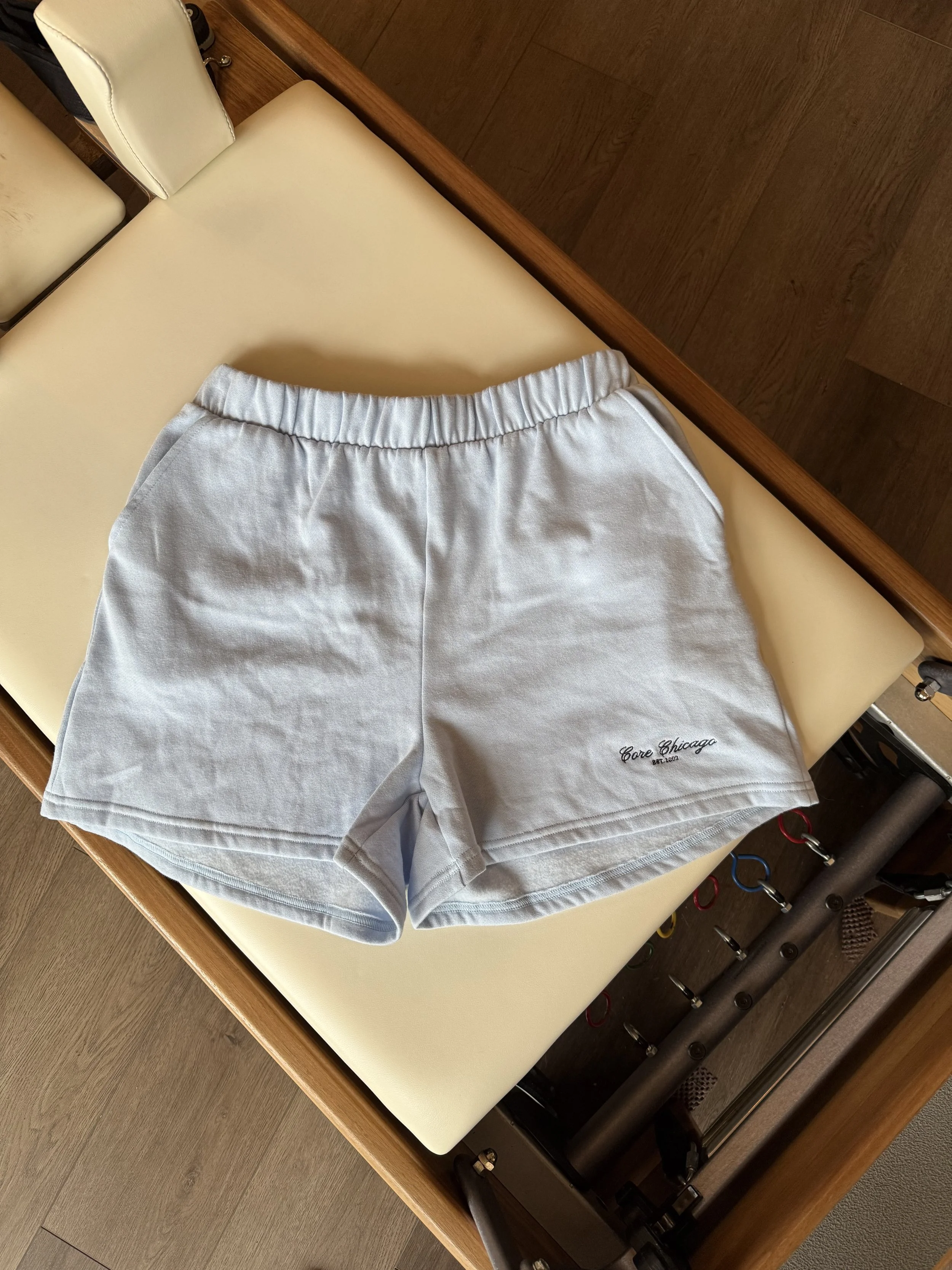 Blue Fleece Shorts