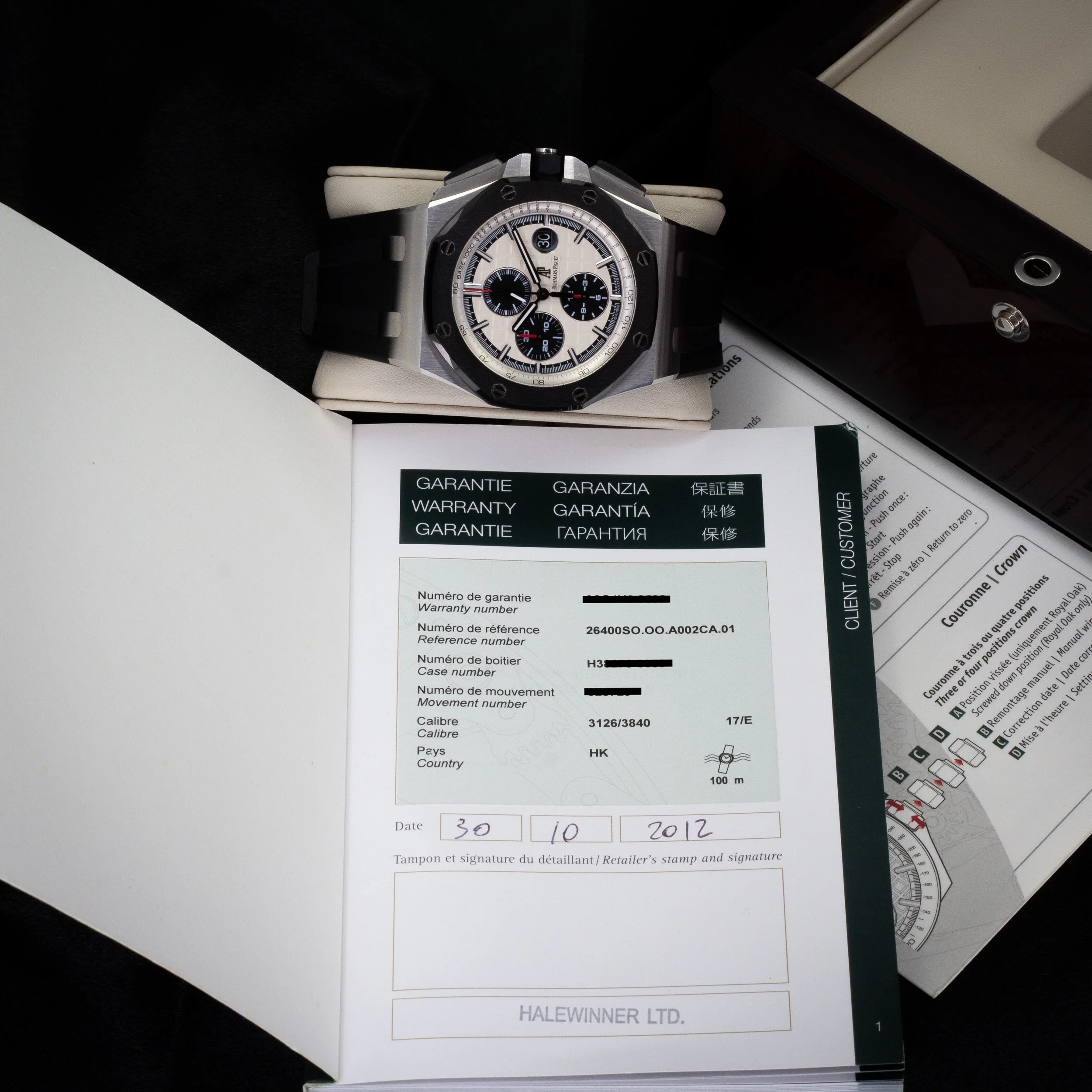 2012 Audemars Piguet Royal Oak Offshore 26400SO Panda - Available at Palazzo Di Luxury Jersey City NJ