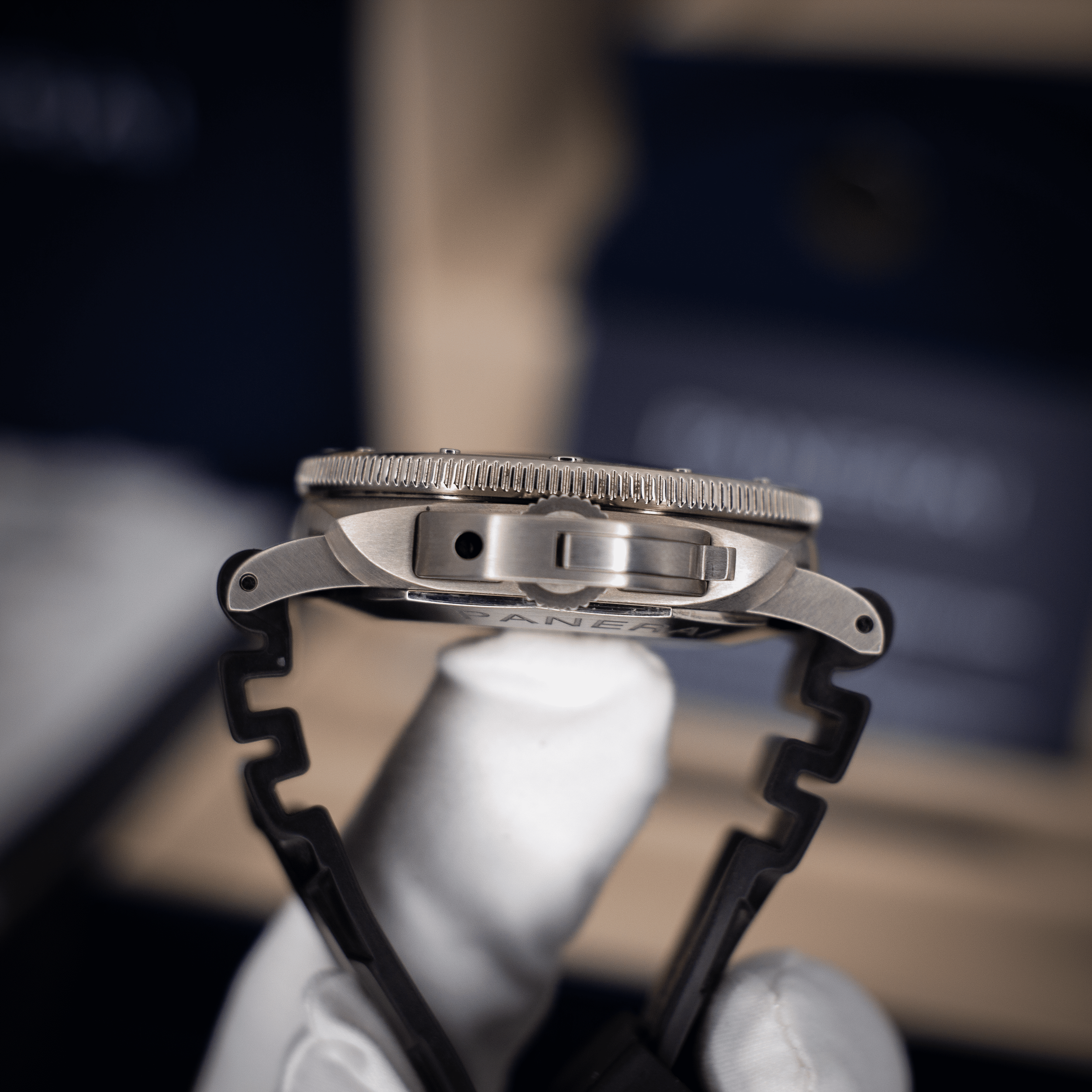 Panerai Submersible PAM02305 – 47mm Titanium – Complete Set - Available at Palazzo Di Luxury Jersey City NJ