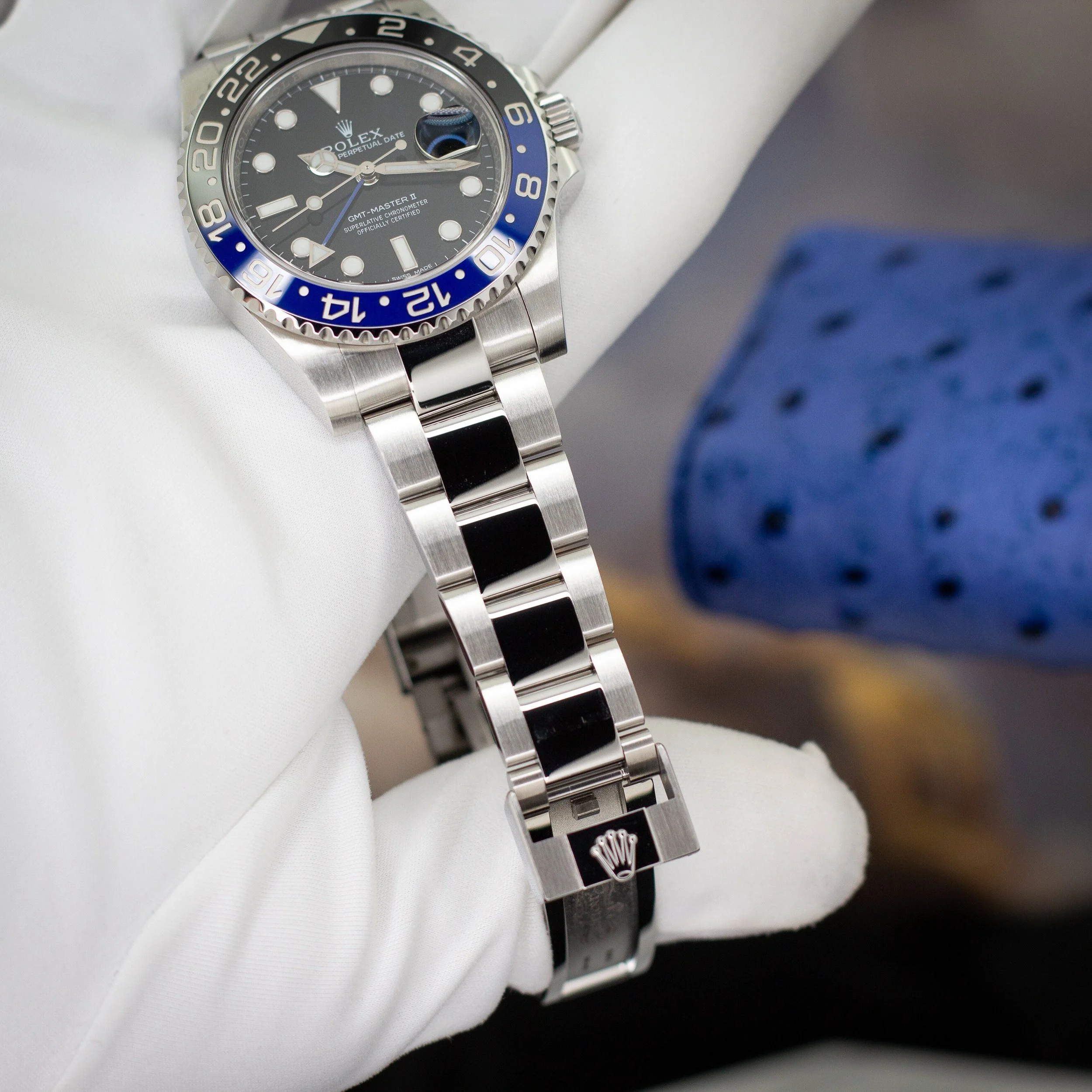 2016 Rolex GMT-Master II 116710BLNR “Batman” - Available at Palazzo Di Luxury Jersey City NJ