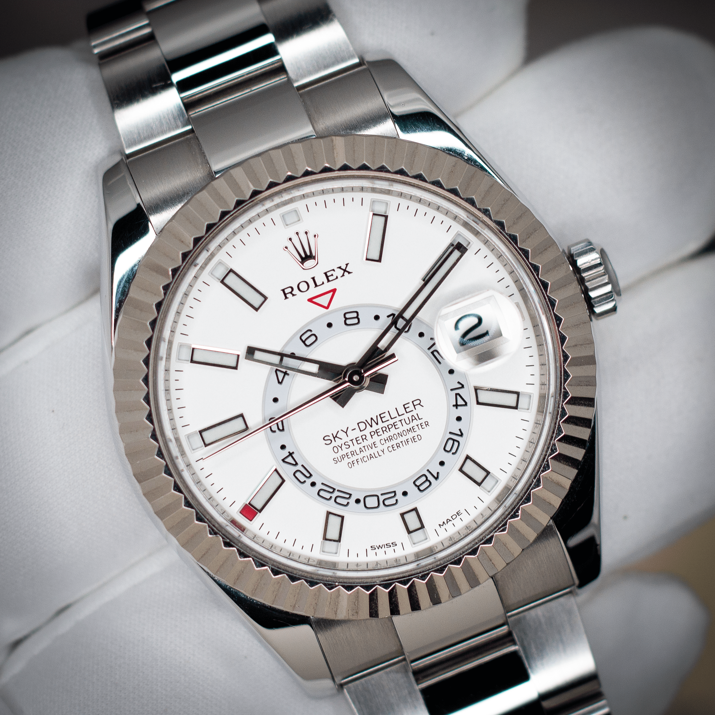 2021 Rolex Sky-Dweller 336934 White Dial 42mm 5- Available at Palazzo Di Luxury Jersey City NJ