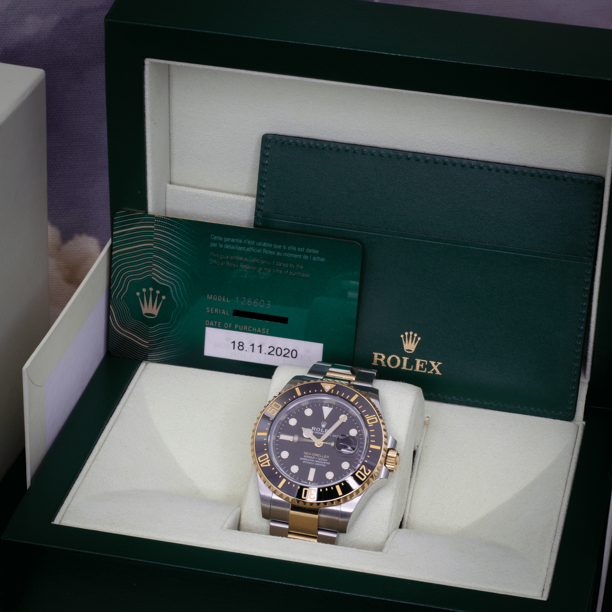 2020 Rolex Sea-Dweller 126603 – Black Dial - Available at Palazzo Di Luxury Jersey City NJ