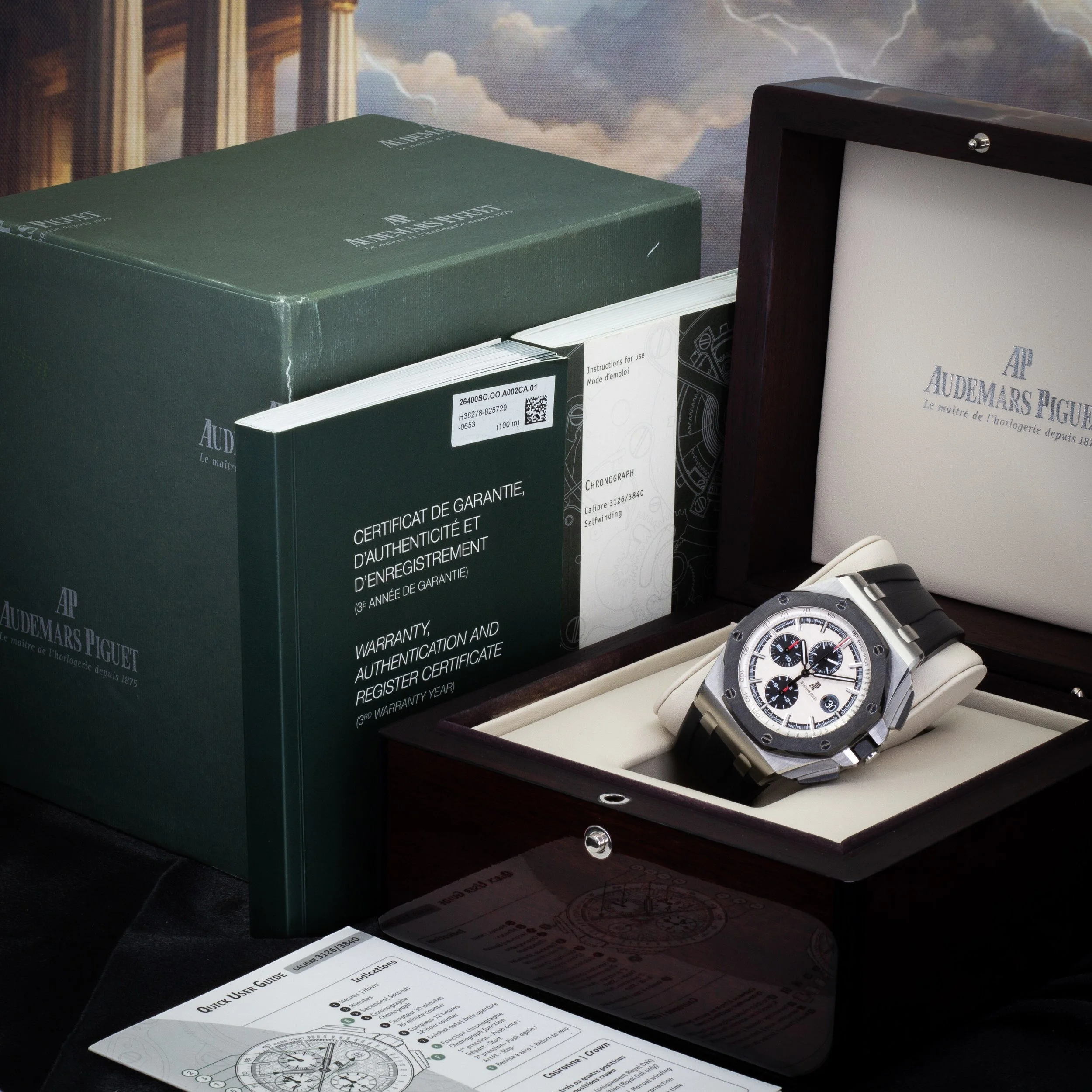 2012 Audemars Piguet Royal Oak Offshore 26400SO Panda - Available at Palazzo Di Luxury Jersey City NJ