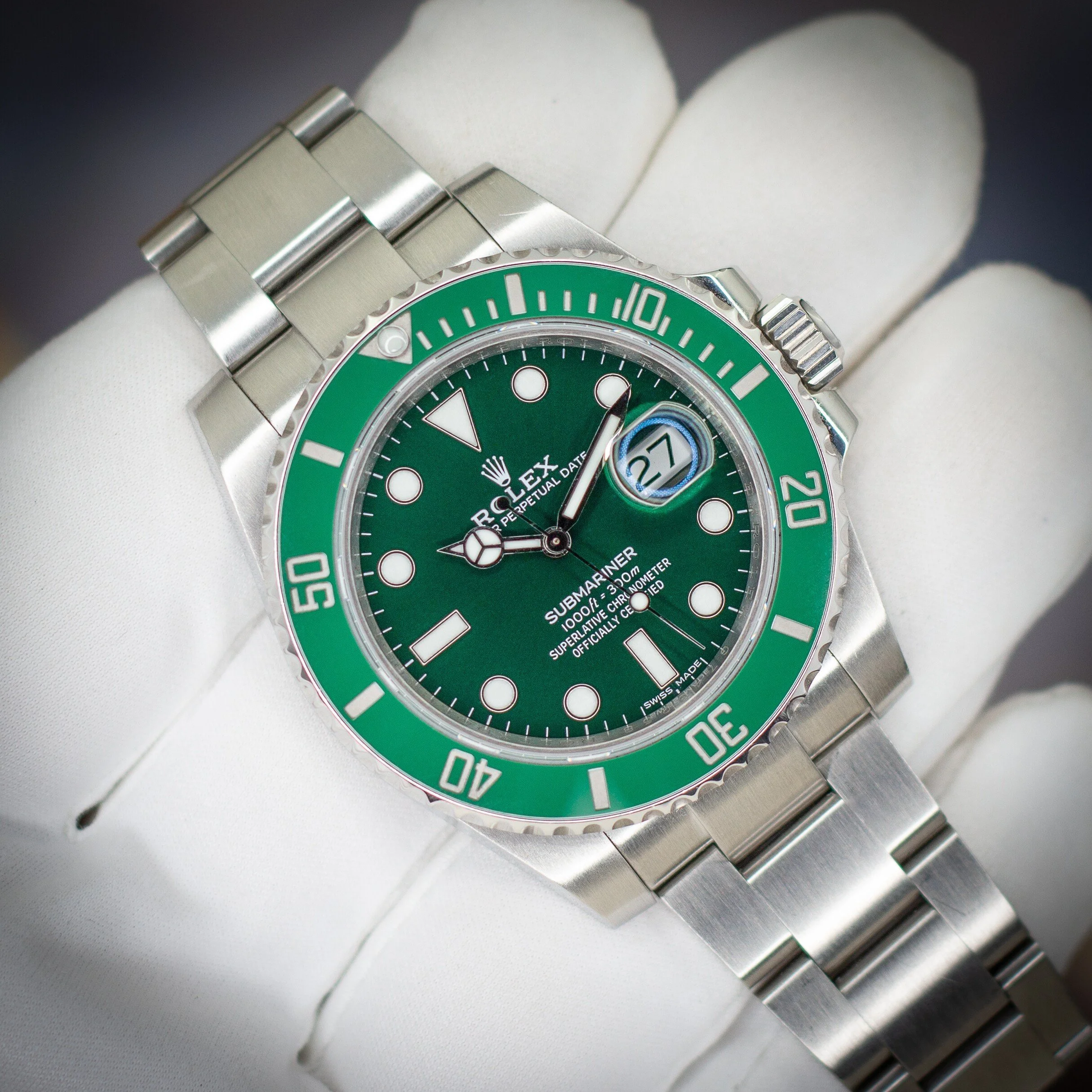 Rolex Submariner 116610LV Hulk – Green Dial & Bezel - Available at Palazzo Di Luxury Jersey City NJ