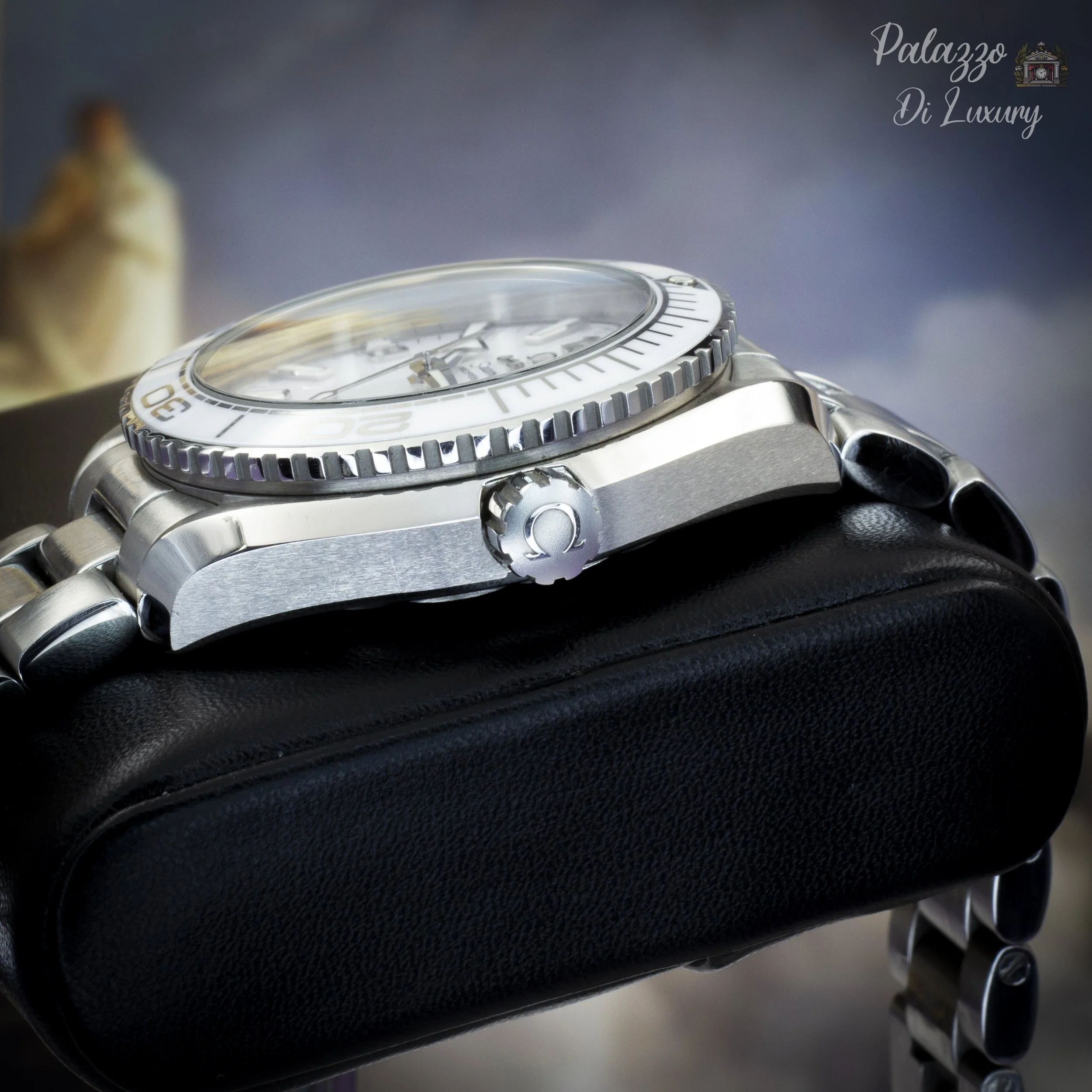 Omega Seamaster Planet Ocean 600m 215.30.40.20.04.001 White Ceramic Dial - Available at Palazzo Di Luxury Jersey City NJ