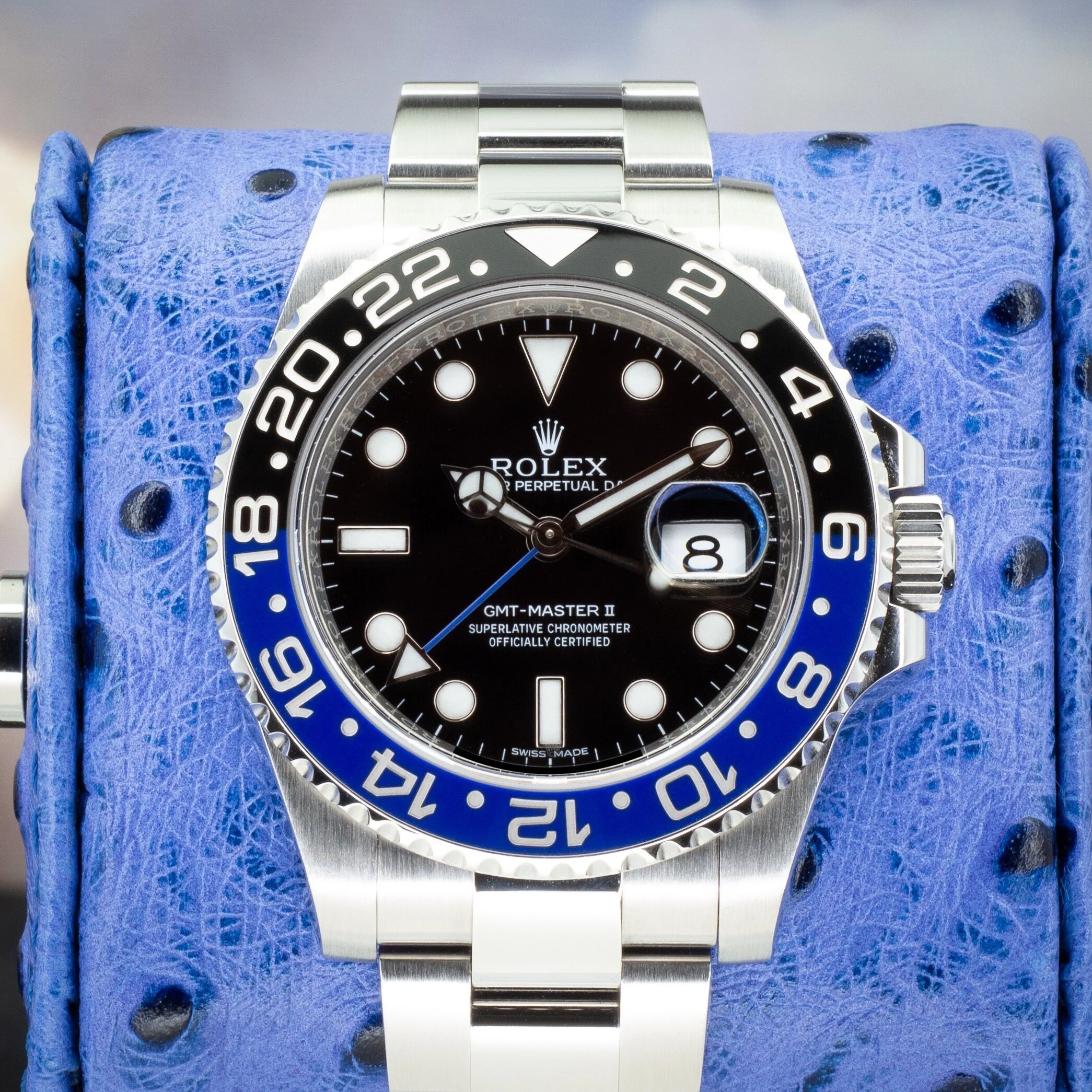 2016 Rolex GMT-Master II 116710BLNR “Batman” - Available at Palazzo Di Luxury Jersey City NJ