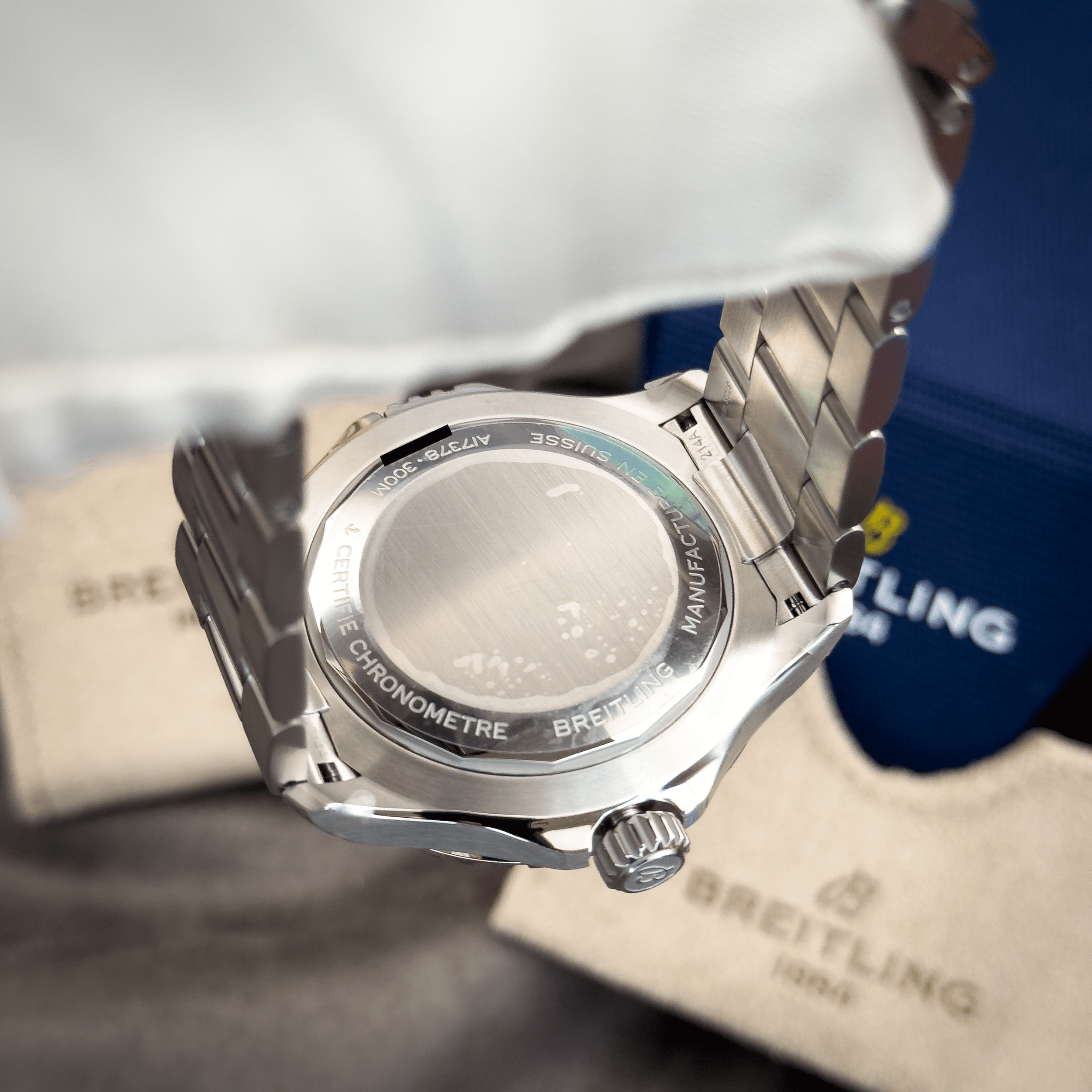 Breitling Superocean 46 A17378E71C1A1 Blue Dial - Available at Palazzo Di Luxury Jersey City NJ