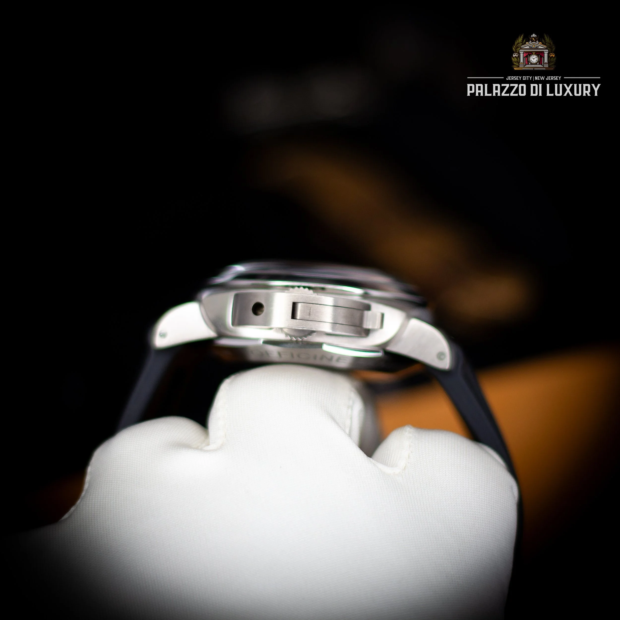 Panerai Luminor 1950 GMT Chrono Monopulsante PAM00311 – Limited Edition Titanium 44mm - Available at Palazzo Di Luxury Jersey City NJ