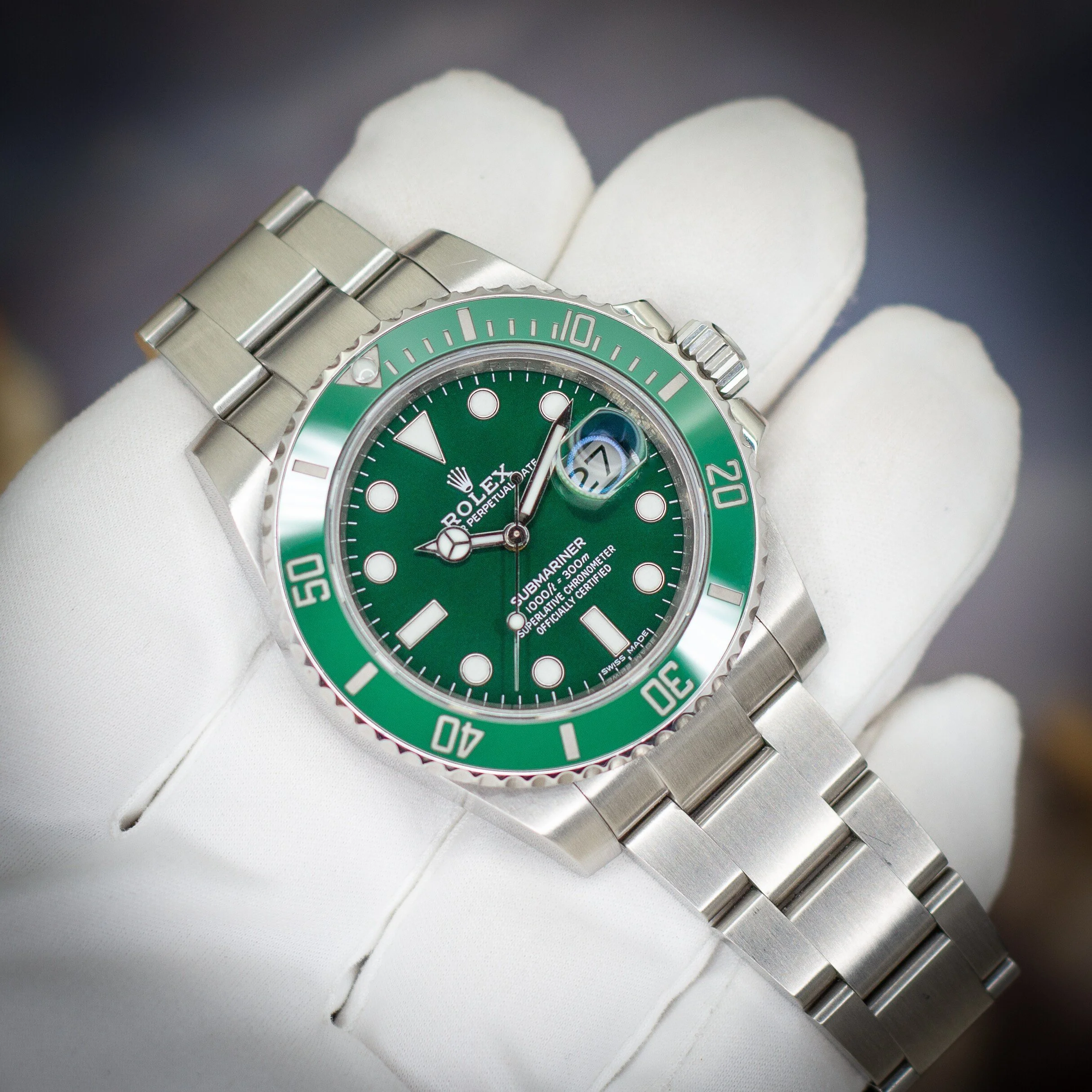 Rolex Submariner 116610LV Hulk – Green Dial & Bezel - Available at Palazzo Di Luxury Jersey City NJ