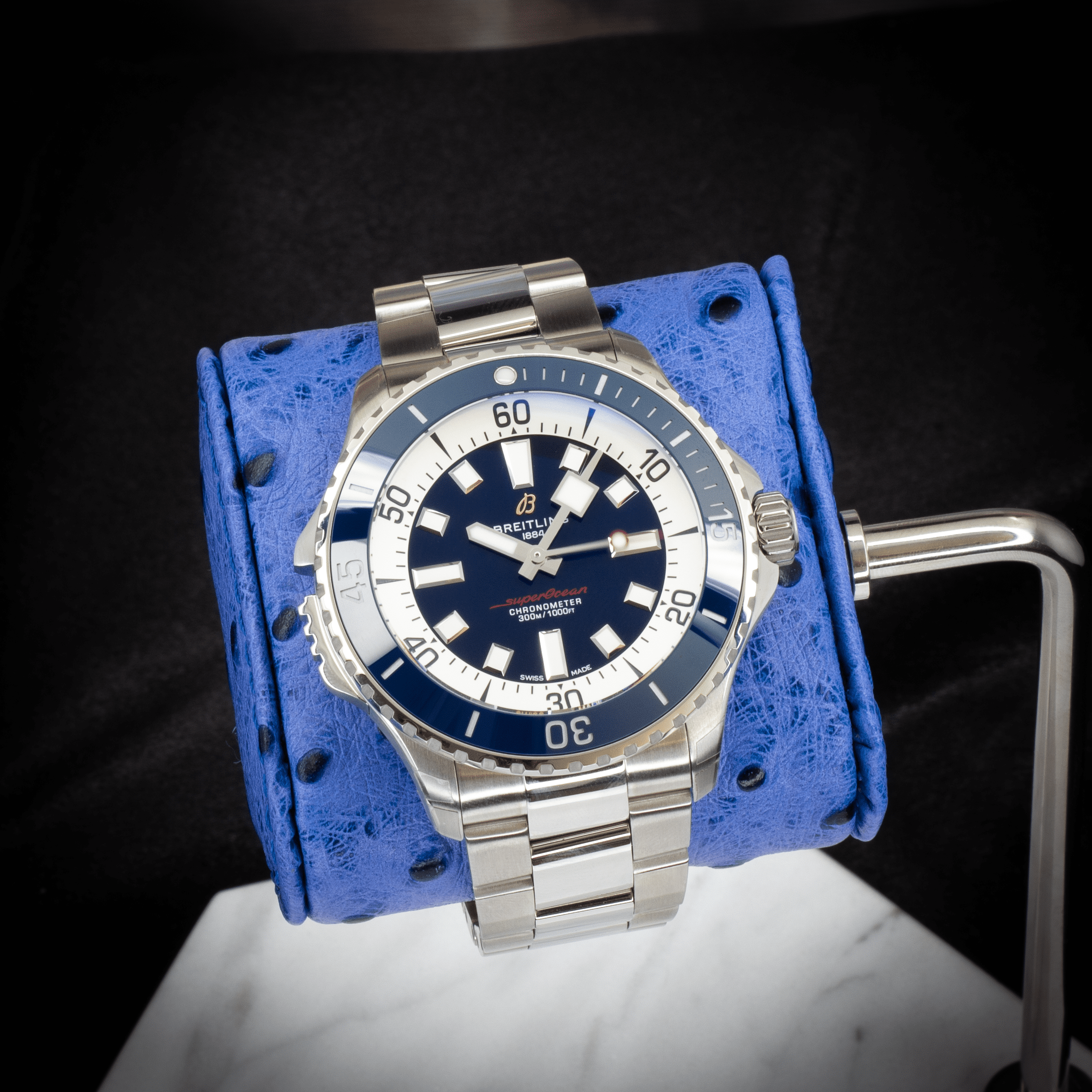 Breitling Superocean 46 A17378E71C1A1 Blue Dial - Available at Palazzo Di Luxury Jersey City NJ
