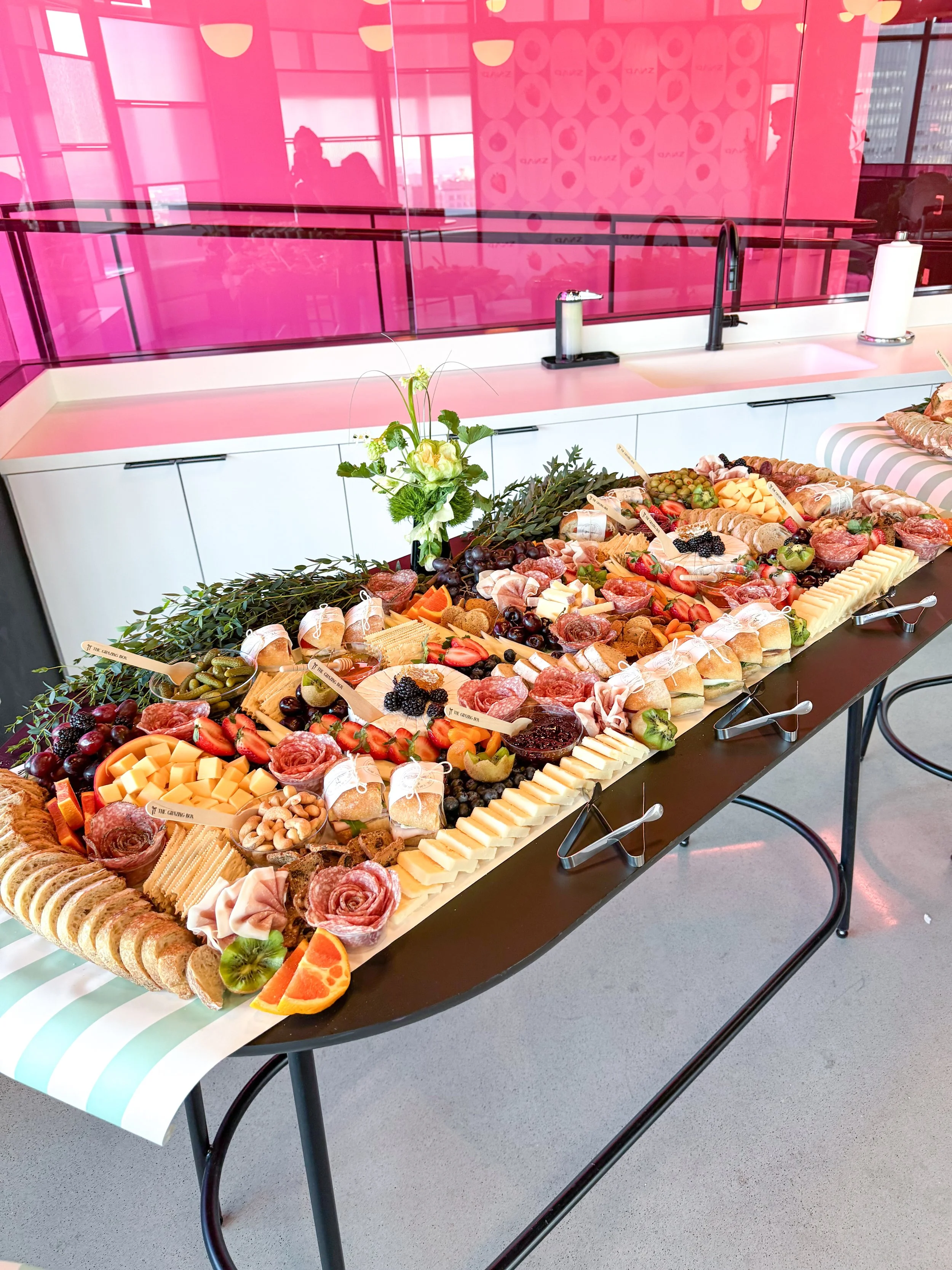 A corporate grazing table 