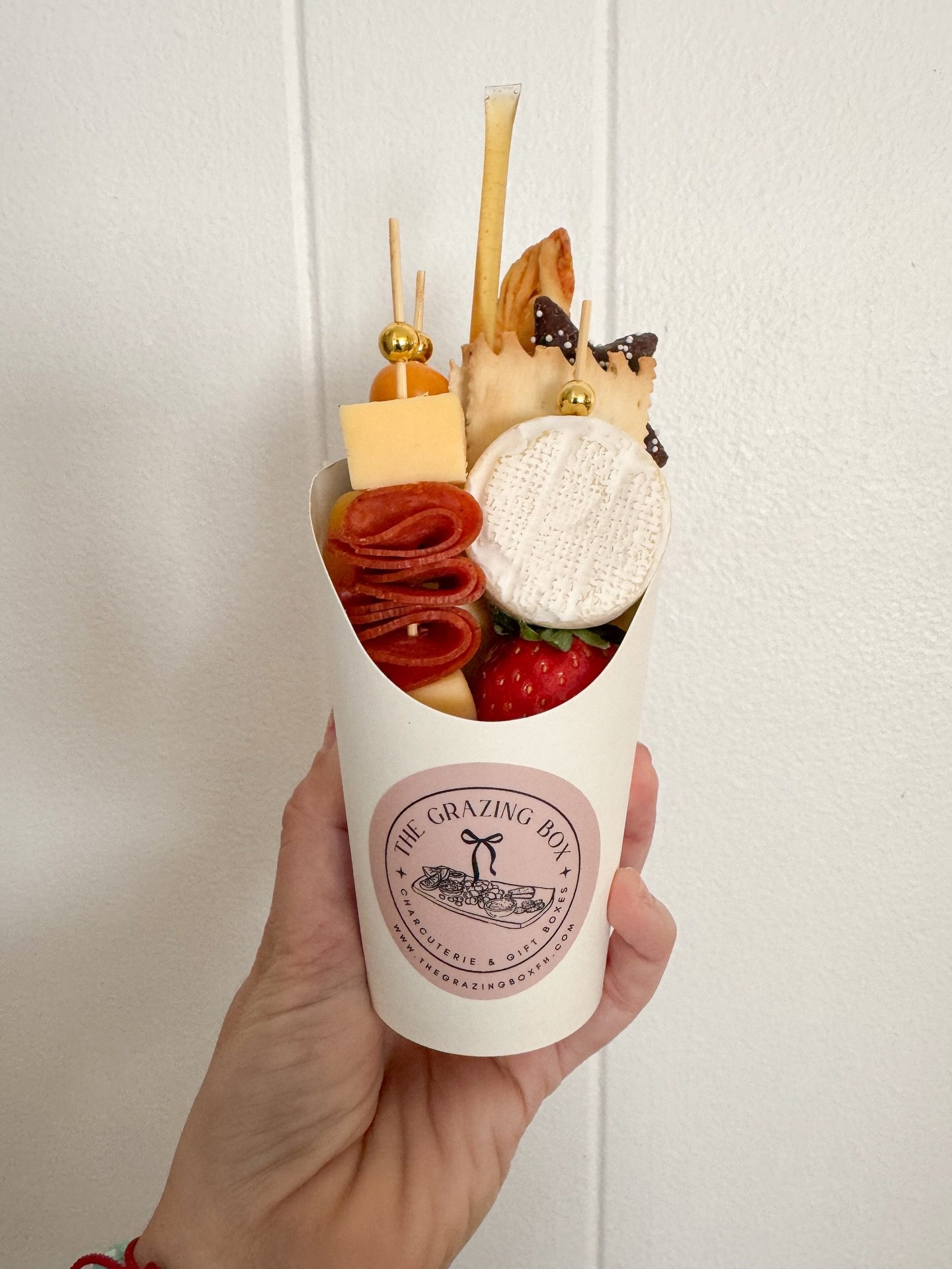 We had a fun holiday order of charcuterie cups and a holiday candy board. We never get to see the final product set up because we just deliver but these turned out so cute.