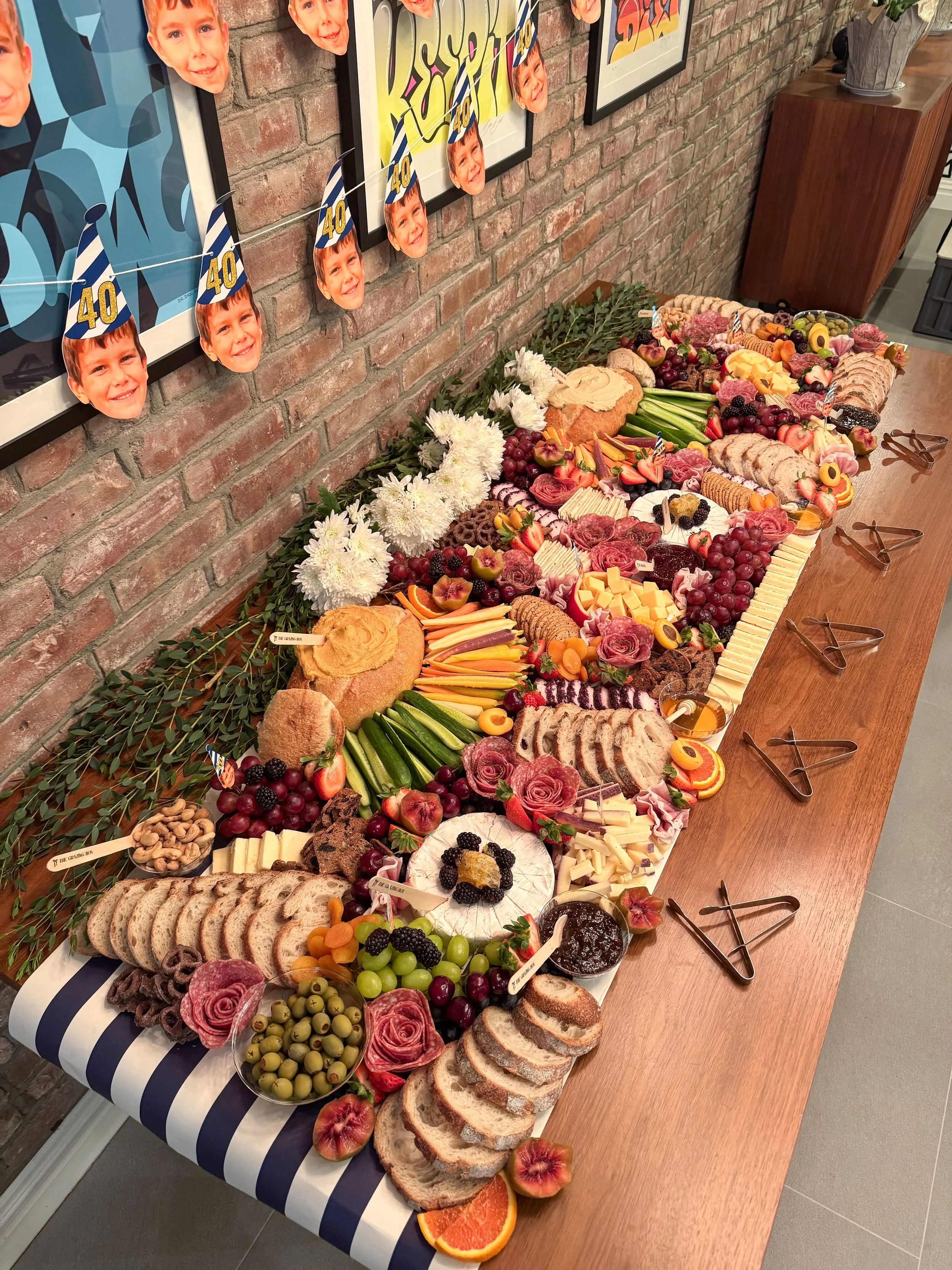 A special 40th graze for twins! This was such a fun table to create! The best part is that we got some great feedback from the host! 🎀🧀 

Book your next event. Taking orders for May thru September! We recommend booking ahead for all weekend events.