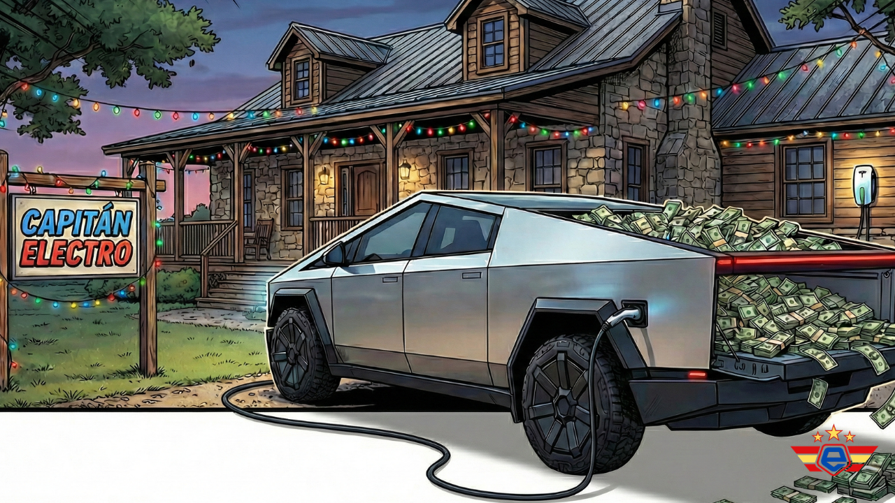 capitanelectro.com | Tesla Cybertruck V2G: Gana dinero alimentando la red eléctrica en Texas.