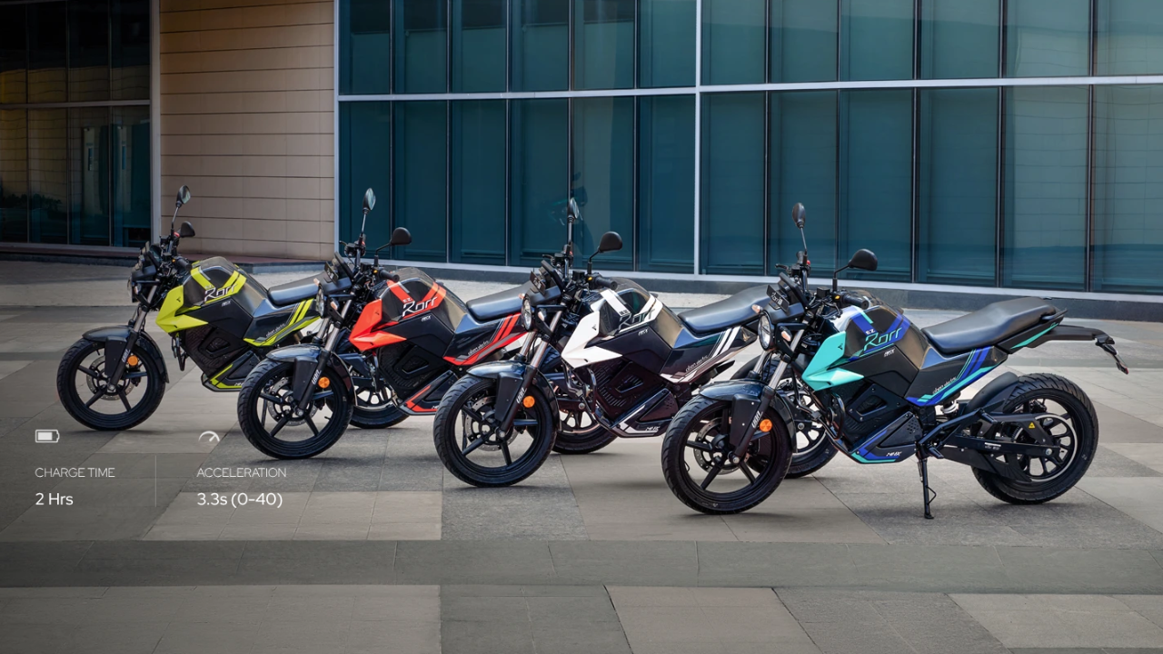 Oben Rorr EZ: La motocicleta eléctrica que puedes comprar en Amazon India.