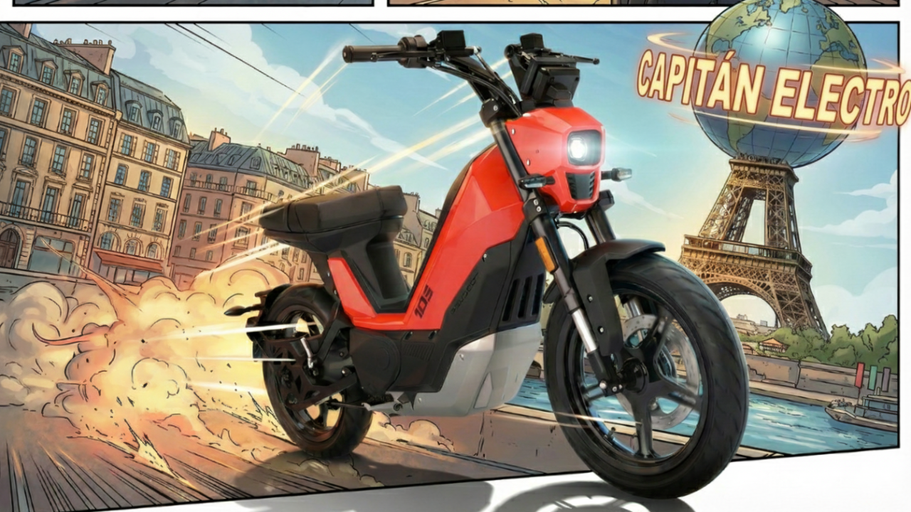 Cuando la motoneta francesa dijo "Au revoir" a la gasolina y "Bonjour" a la chispa