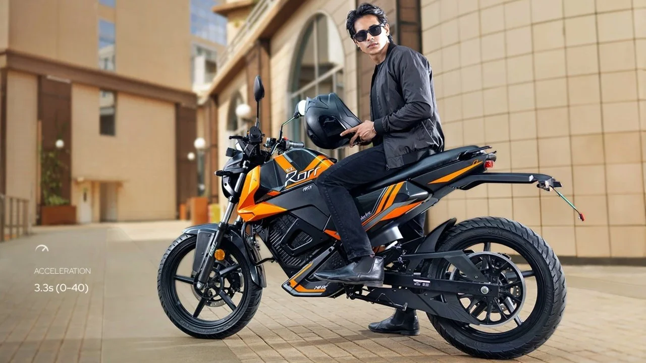 Oben Rorr EZ: La motocicleta eléctrica que puedes comprar en Amazon India.